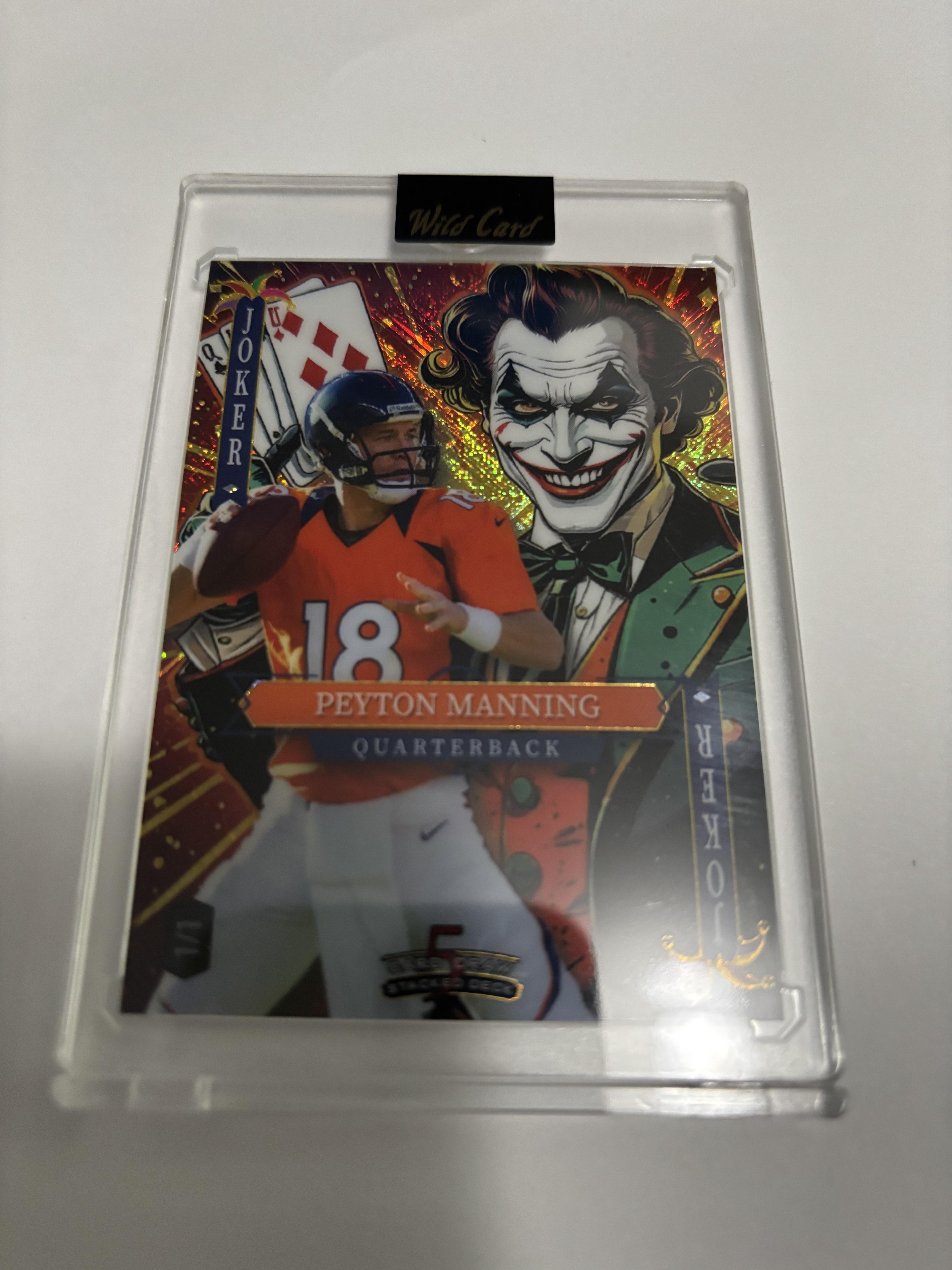 2025 Wild Card 5 Card Draw Stacked Deck Peyton Manning Joker 1/1 Broncos Rare