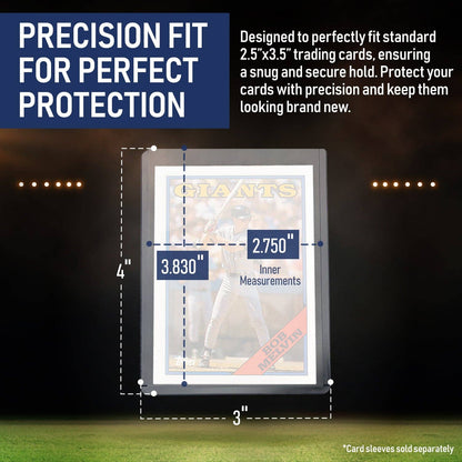 100 Pack 100PT Thick Toploaders for Sports & TCG Cards - Premium Rigid Protection for Memorabilia Cards