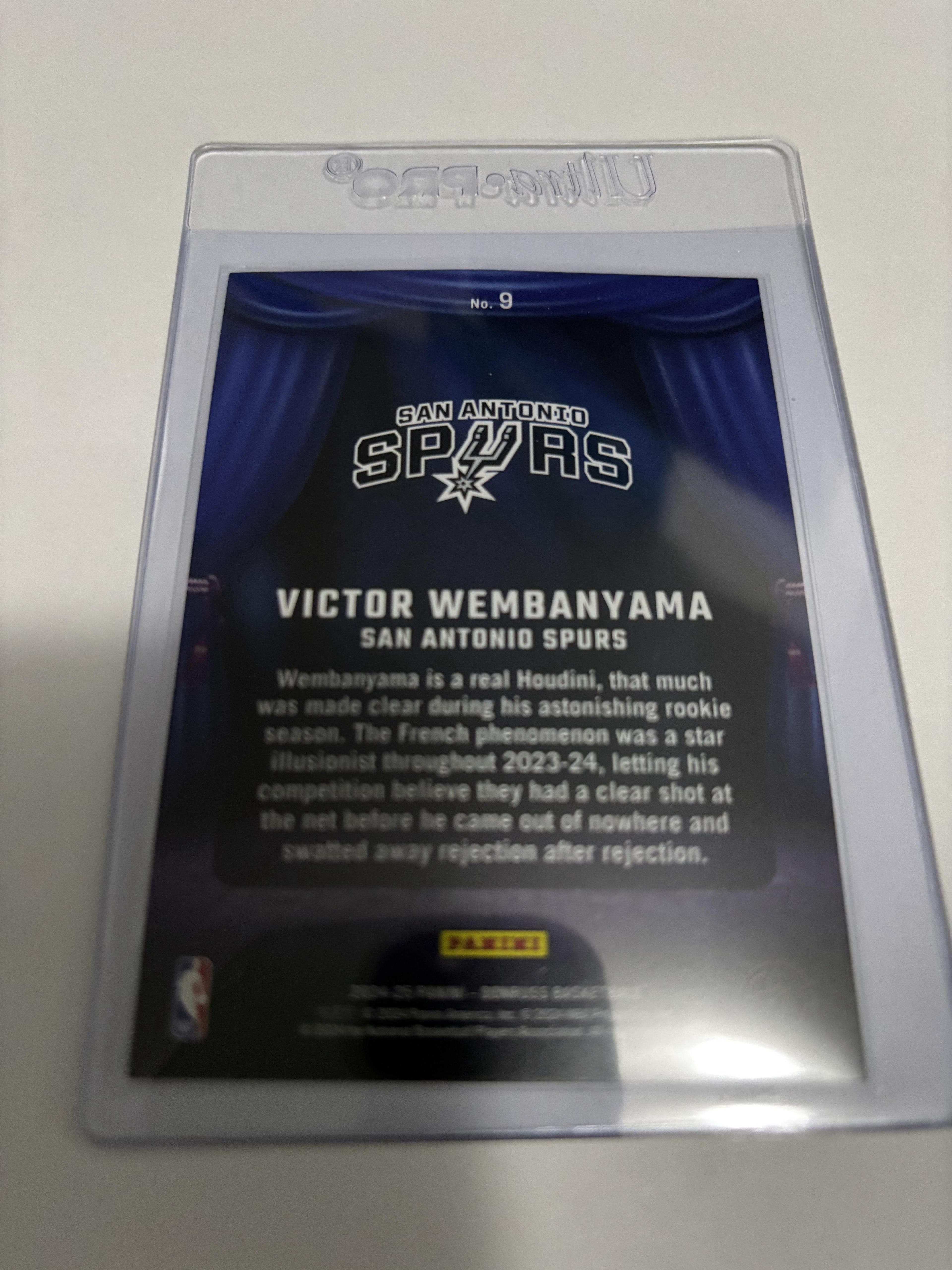 2024-25 Donruss Victor Wembanyama Magicians #9 San Antonio Spurs SP Insert