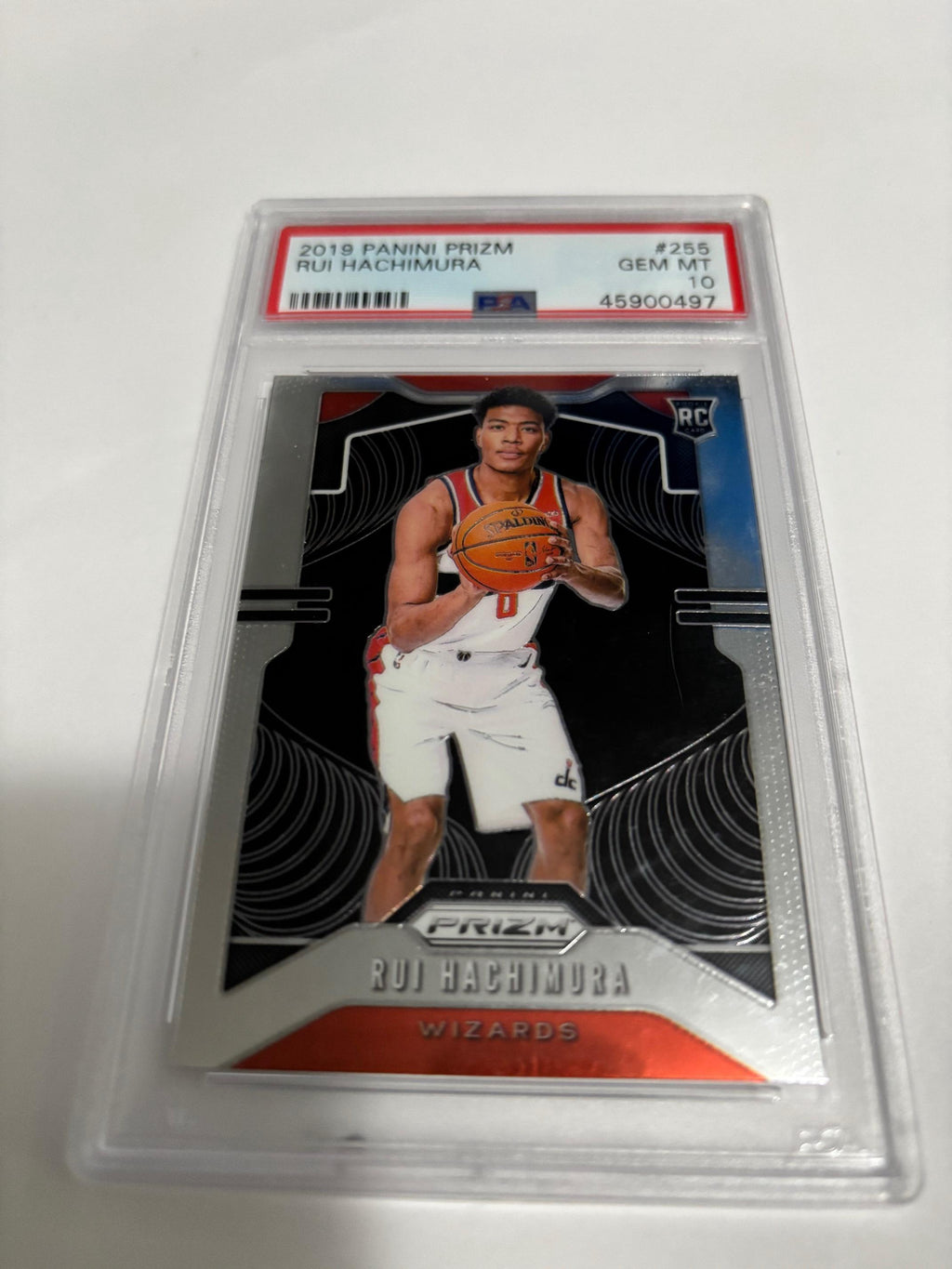 2019 Panini Prizm Rui Hachimura PSA 10 #255 Wizards RC Gem Mint Rookie