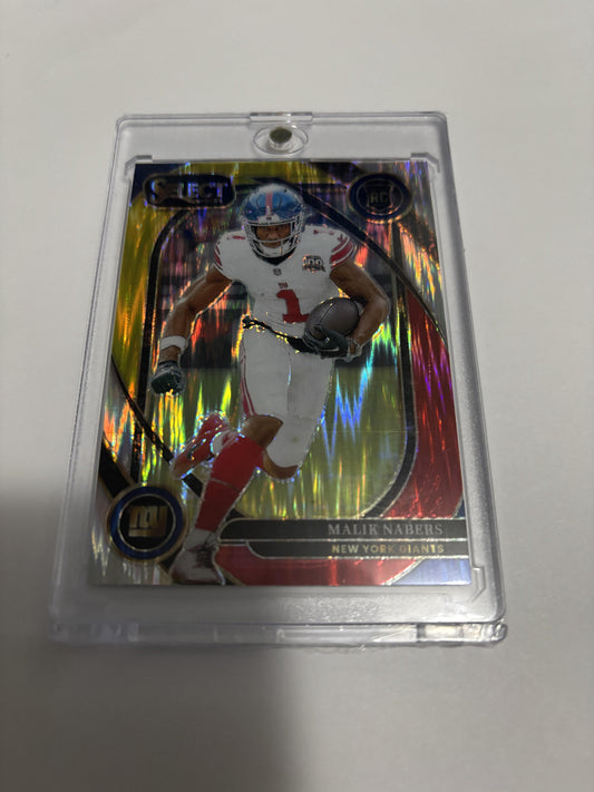 2024 Panini Select Malik Nabers RC Club Level Prizm #220 NY Giants Rookie