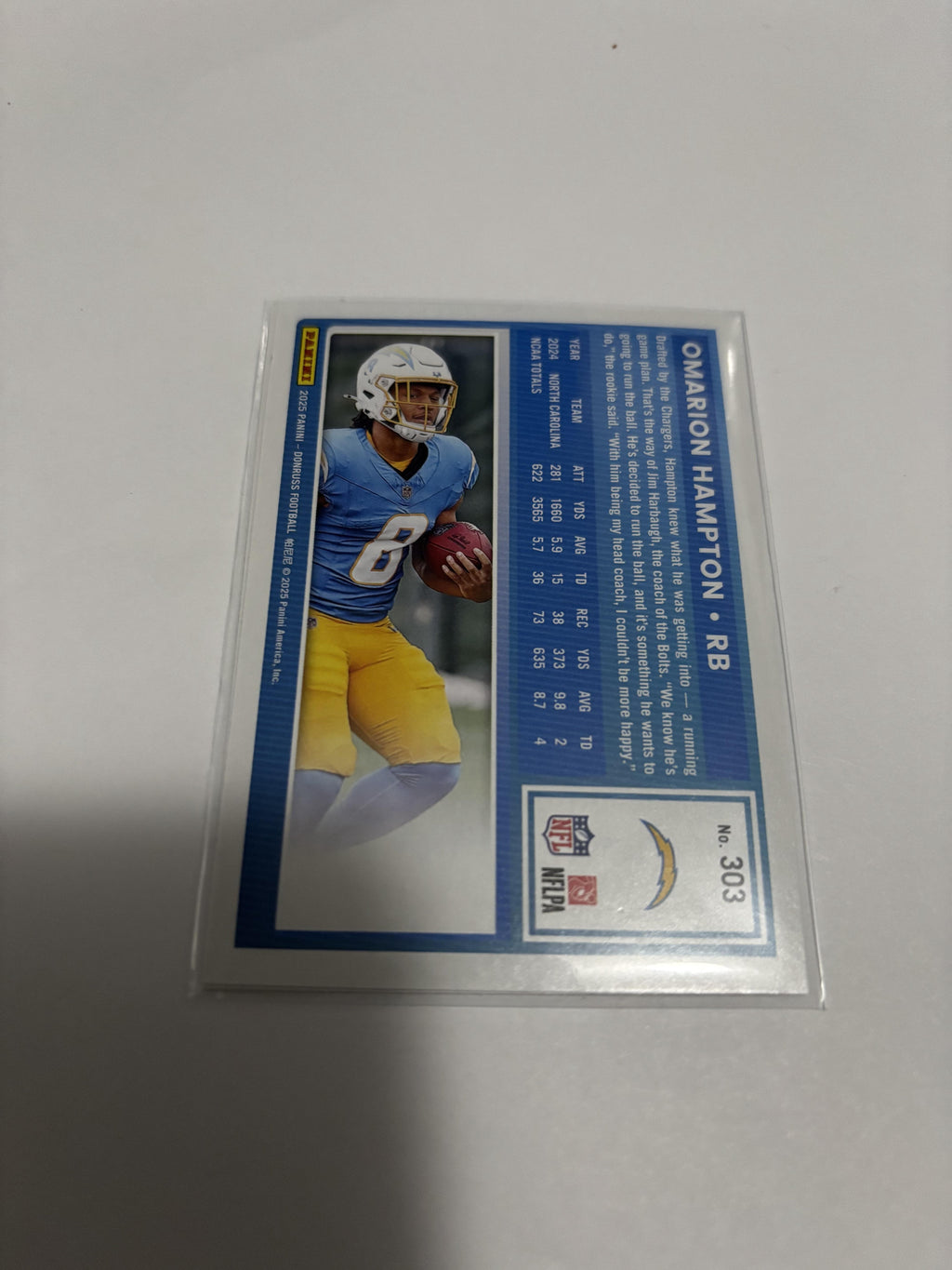 2025 Panini Donruss KeAndre Lambert-Smith Rated Rookie RC Chargers #367