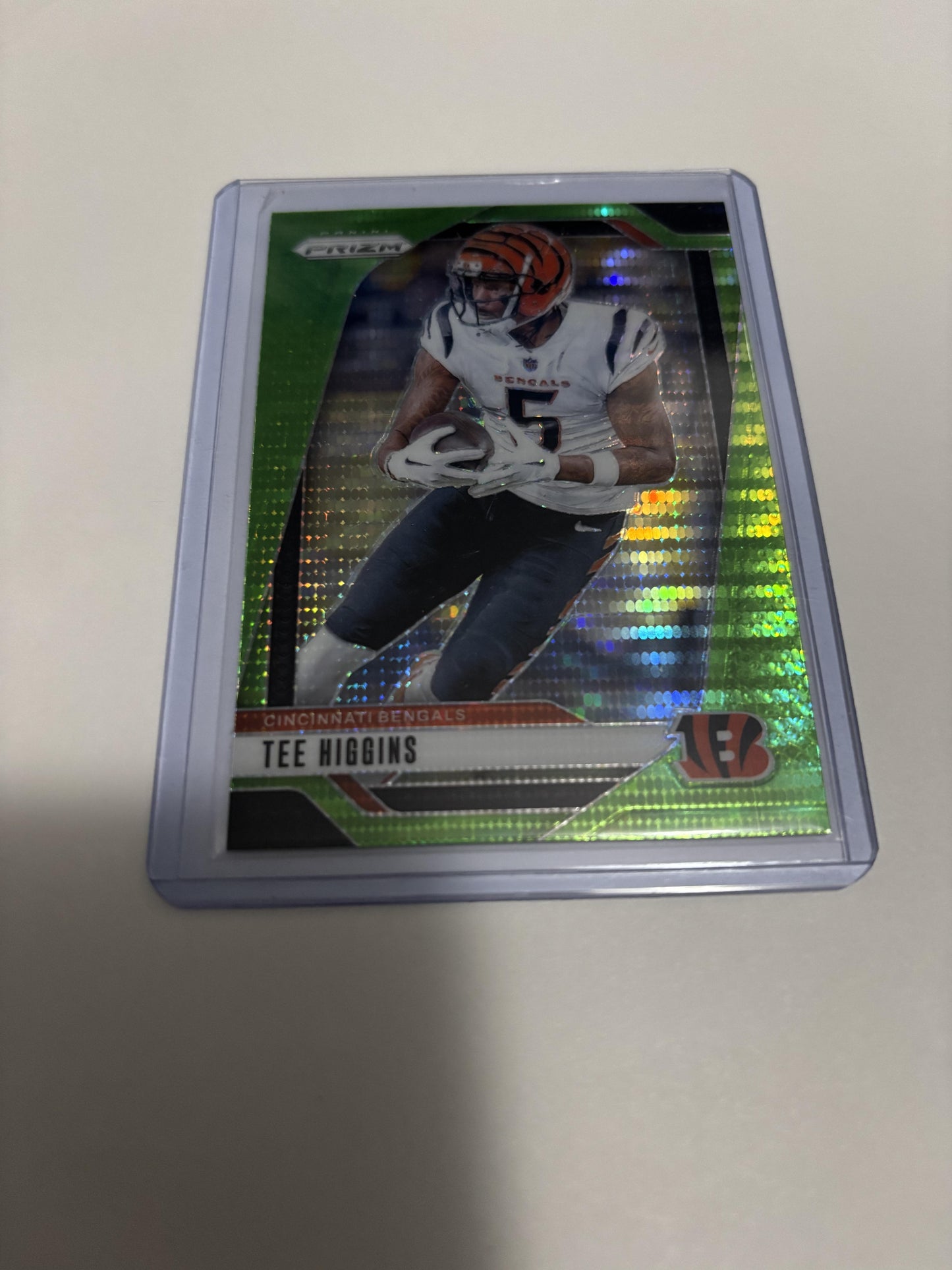 2024 Panini Prizm Tee Higgins Green Prizm Cincinnati Bengals #58