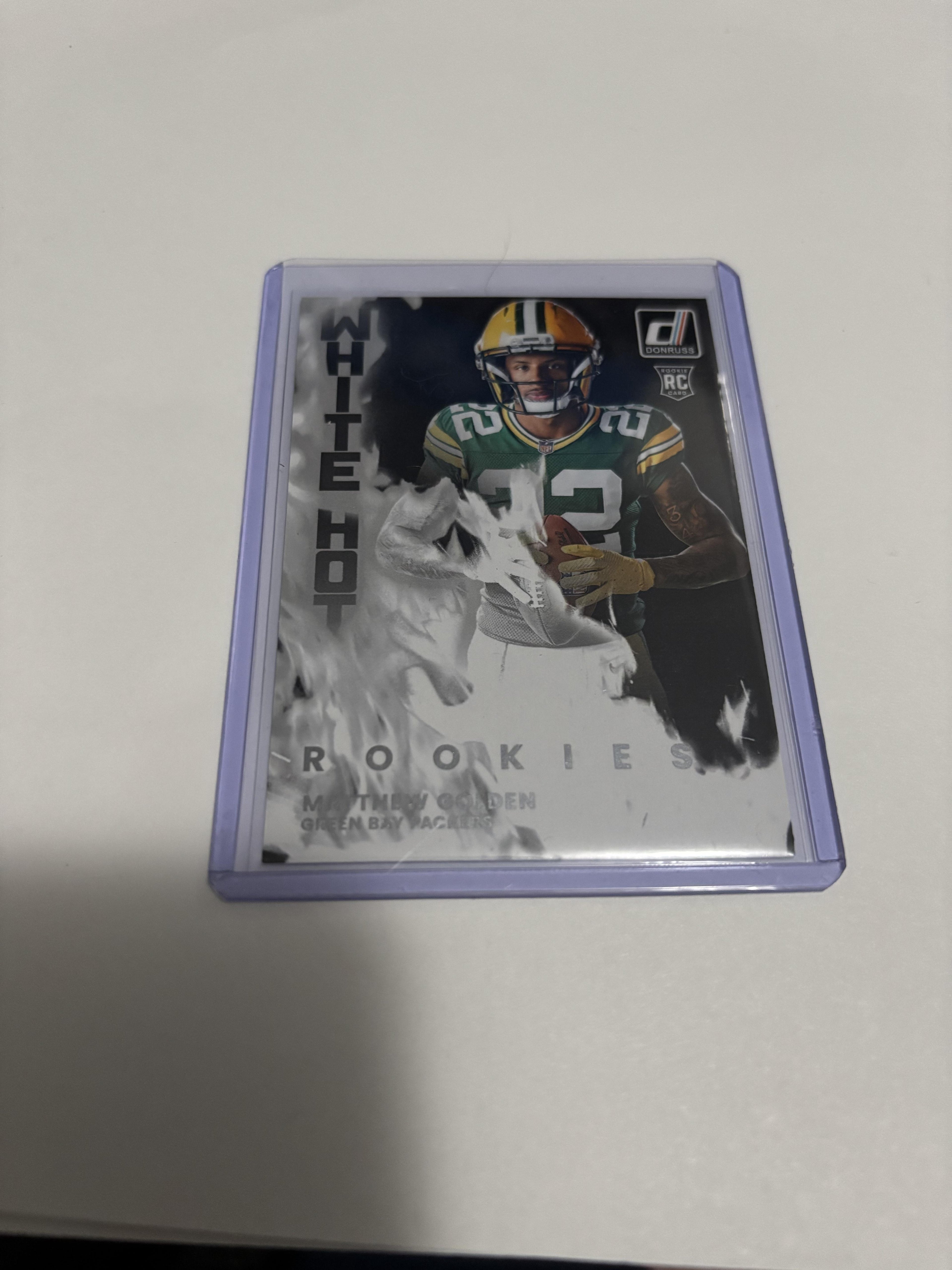 2025 Panini Donruss Matthew Golden White Hot Rookies RC Packers #WHR-MTG