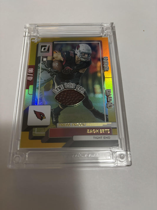 2025 Jersey Fusion Zach Ertz Game Used Ball /68 Cardinals Ball Stars #3