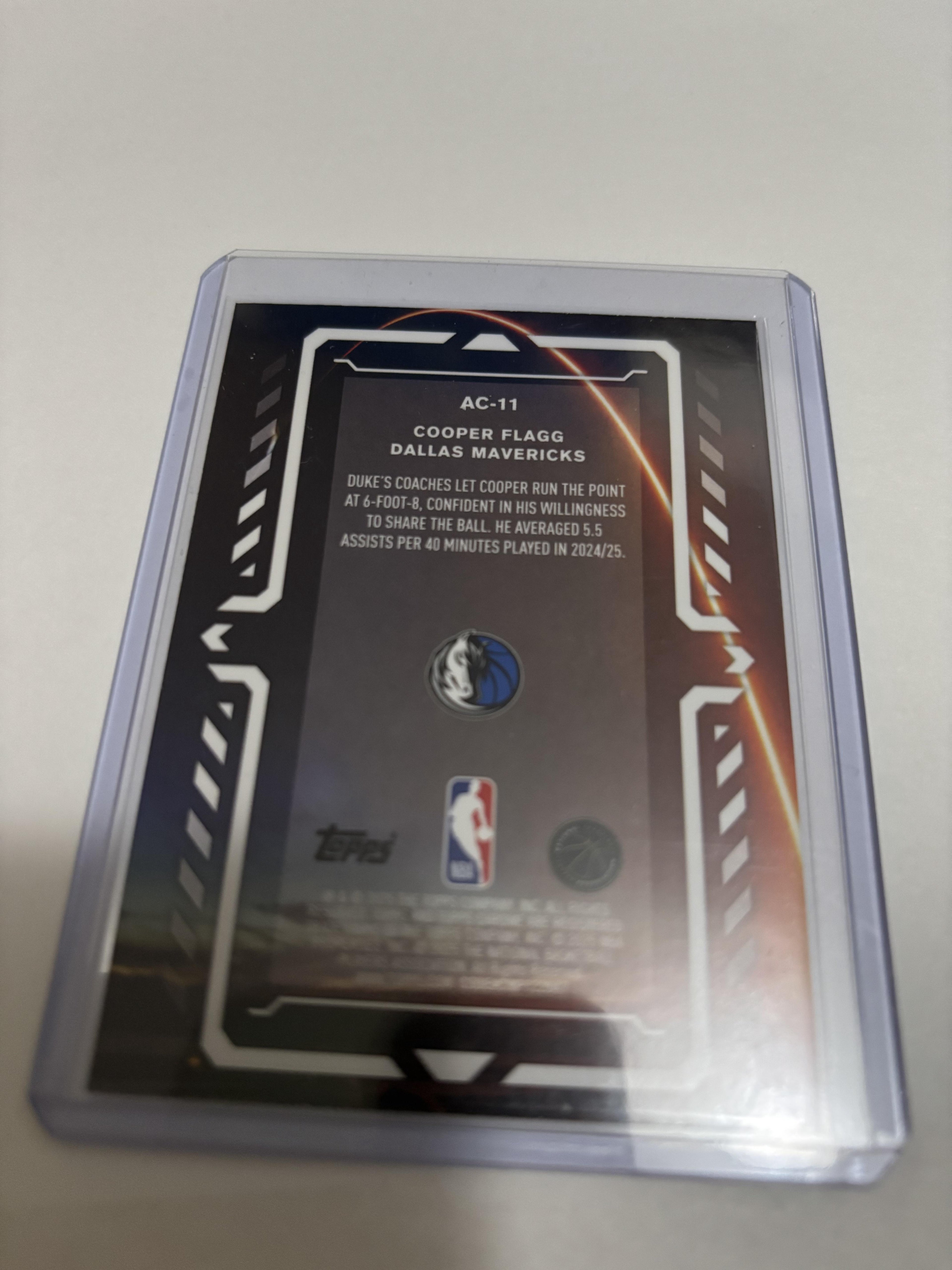 2025-26 Topps Chrome Cooper Flagg Activators RC Rookie #AC-11 Dallas Mavericks