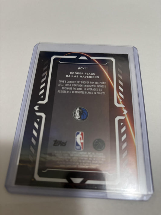 2025-26 Topps Chrome Cooper Flagg Activators RC Rookie #AC-11 Dallas Mavericks