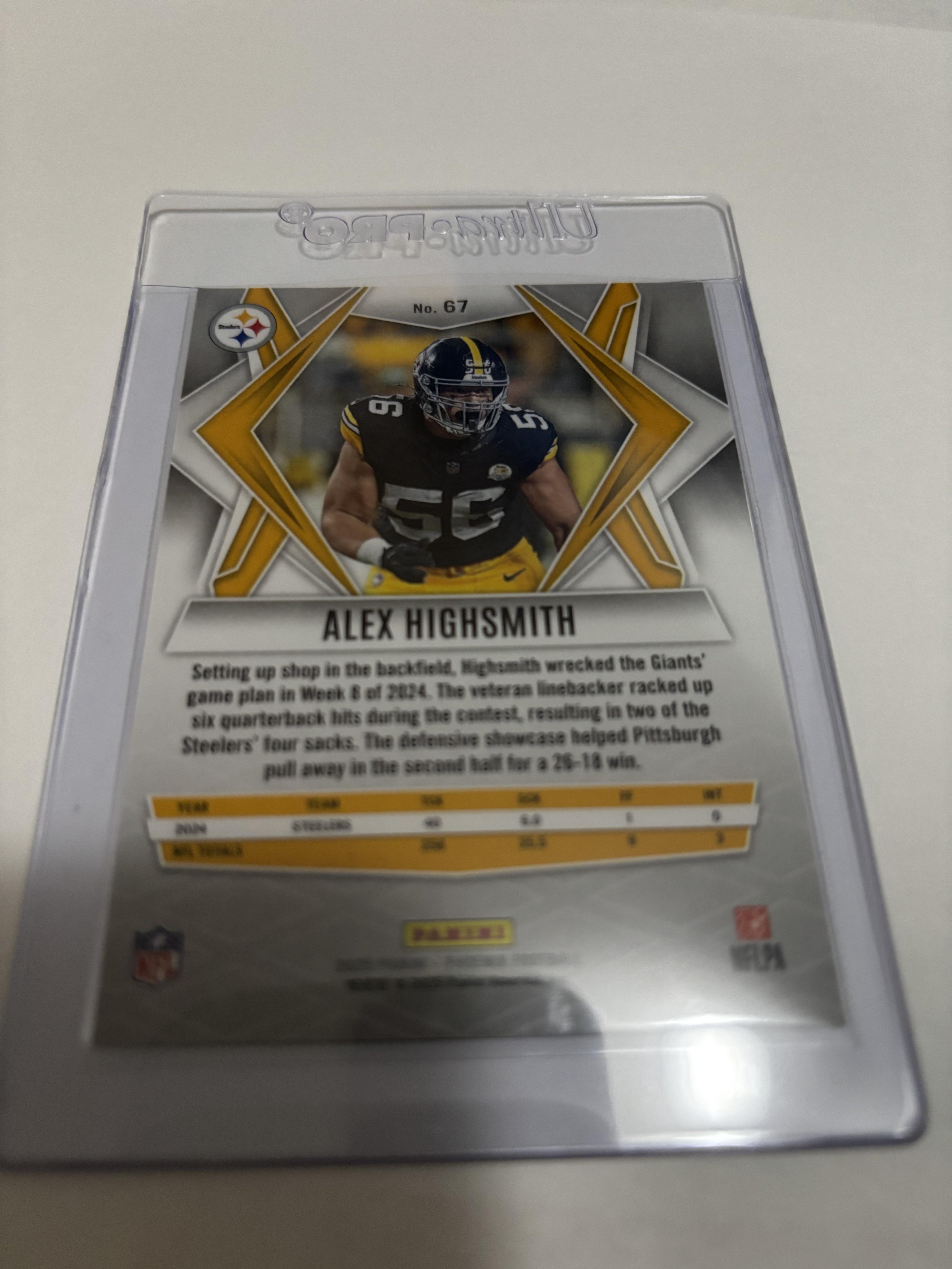 2025 Panini Phoenix Alex Highsmith Silver Lava #67 Pittsburgh Steelers