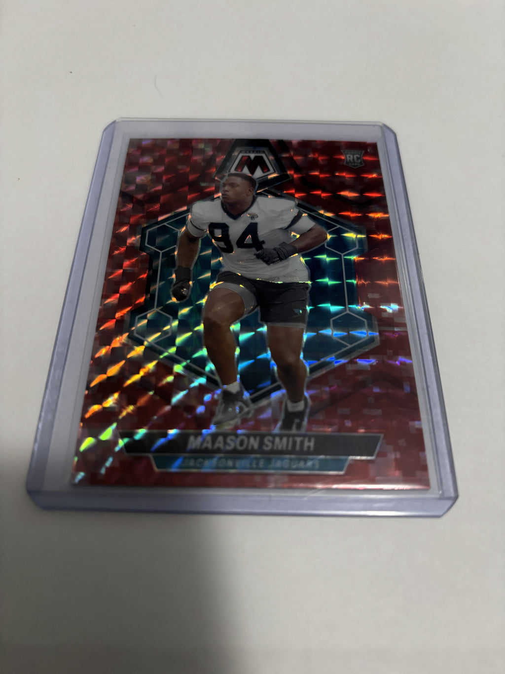2024 Panini Mosaic Maason Smith RC #347 Jaguars Red Mosaic Prizm Rookie