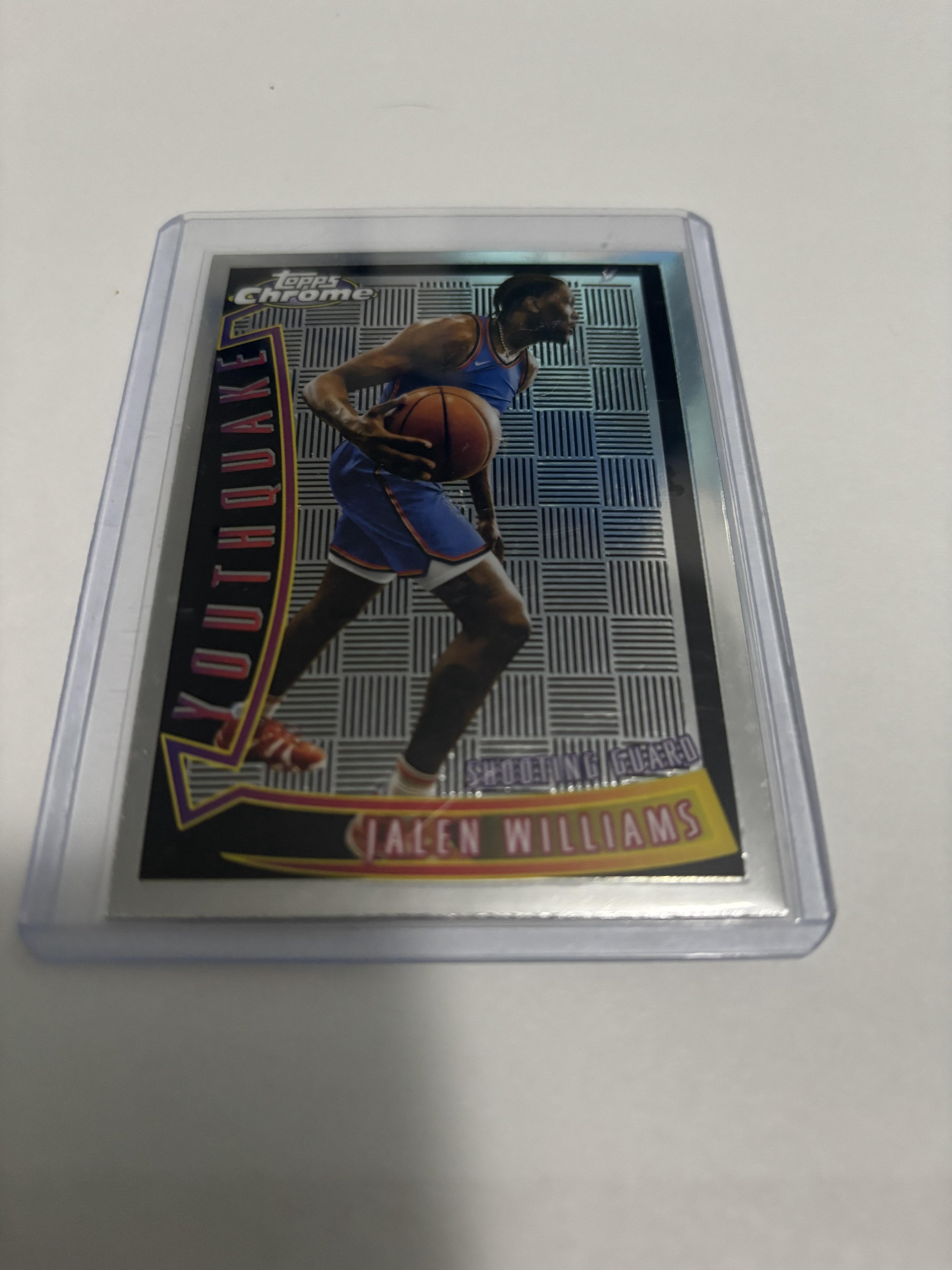2024 Topps Chrome Jalen Williams Youthquake #YQ-11 OKC Thunder Insert