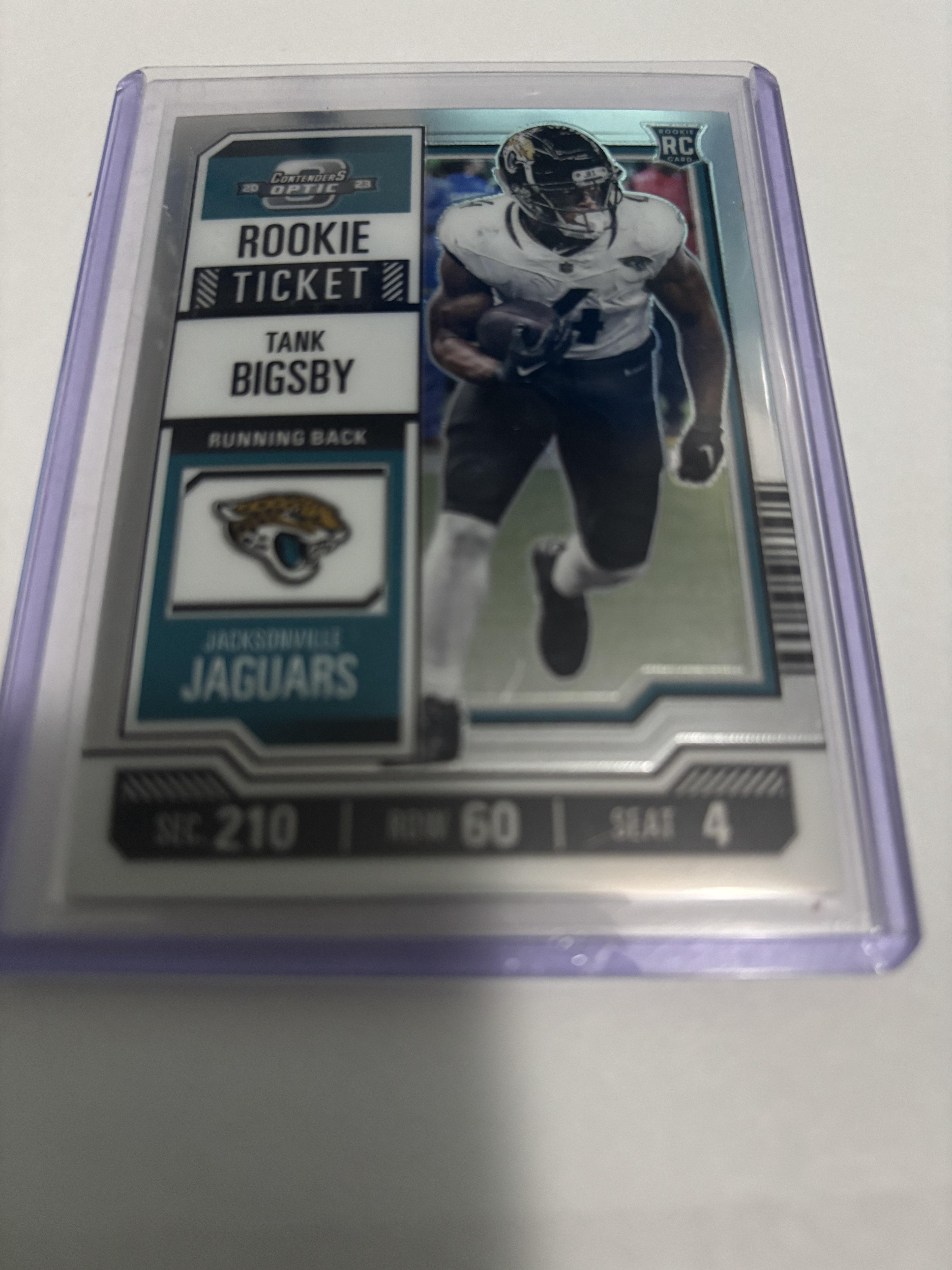 2023 Panini Contenders Optic Tank Bigsby Rookie Ticket #92 RC Jaguars