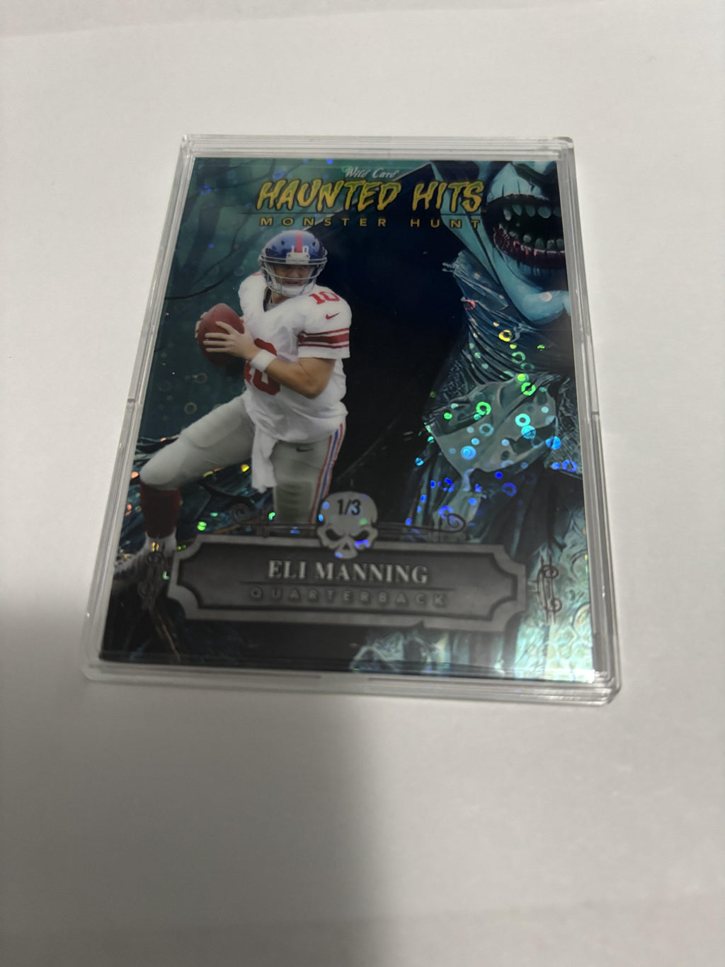 2024 Wild Card Haunted Hits Eli Manning 1/3 Three Monster Hunt Dracula GIANTS