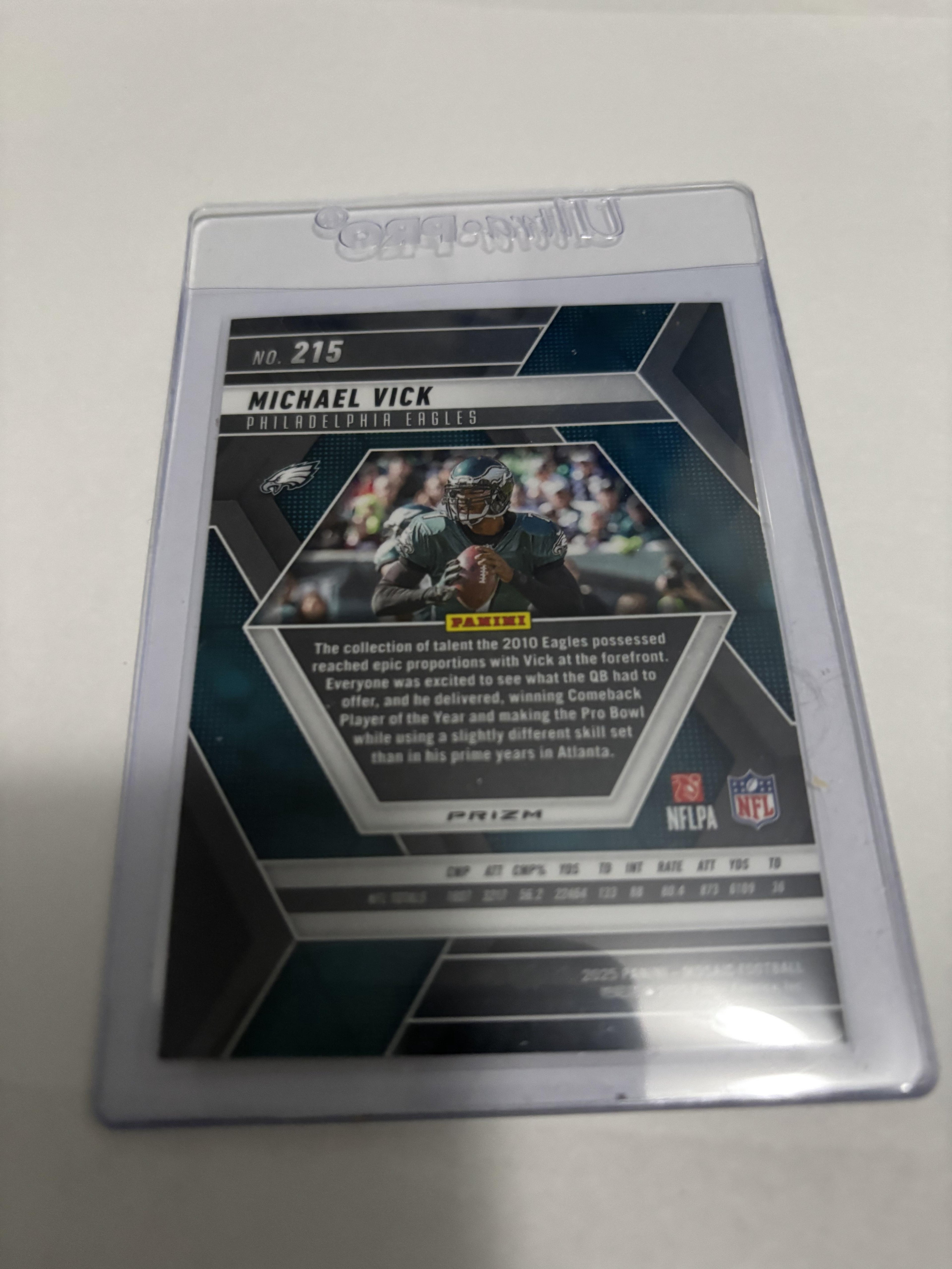 2025 Panini Mosaic Michael Vick Purple Circles Prizm #215 Eagles Rare SSP