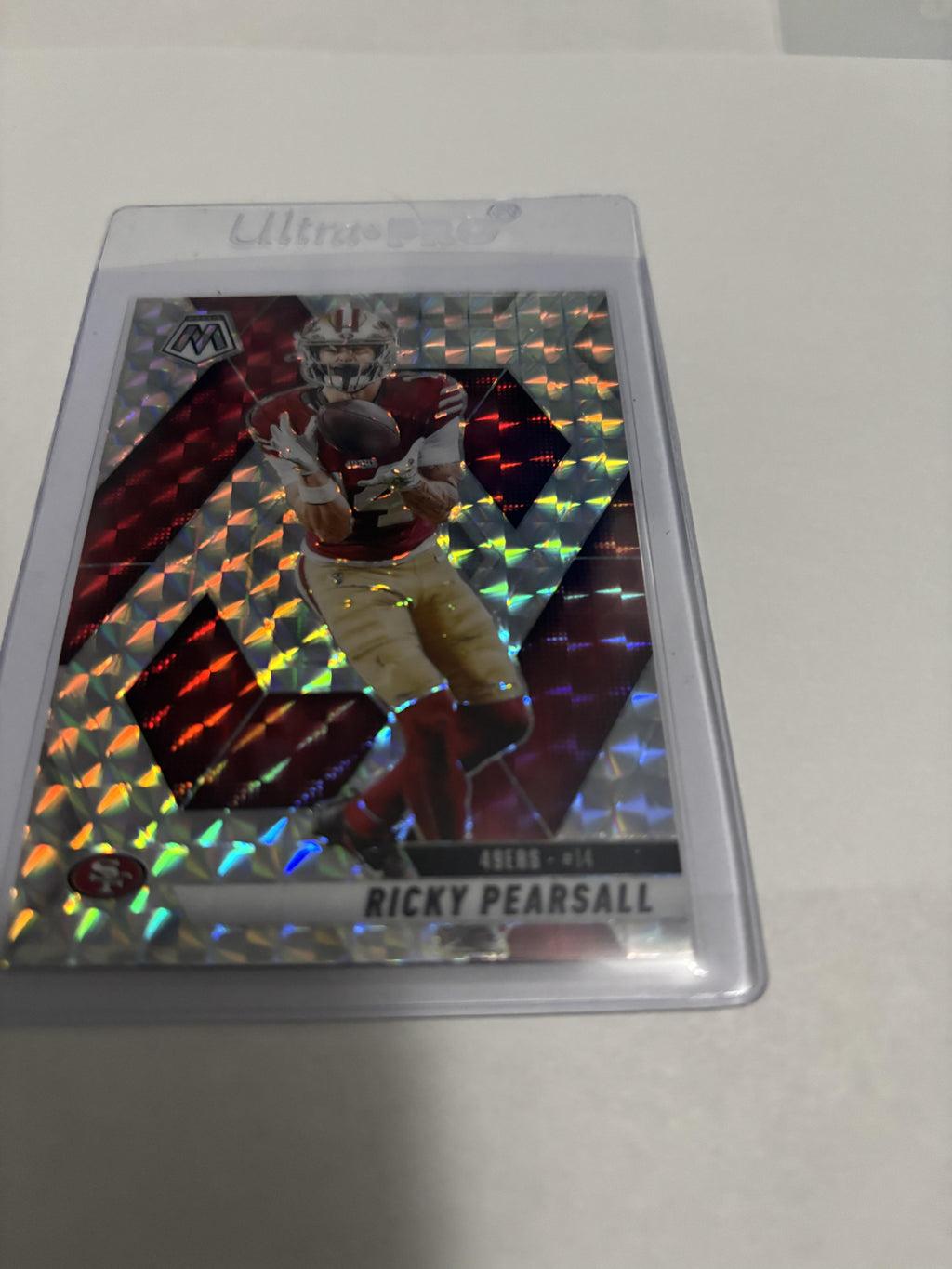 2025 Panini Mosaic Ricky Pearsall Silver Mosaic Prizm Rookie RC #198 49ers