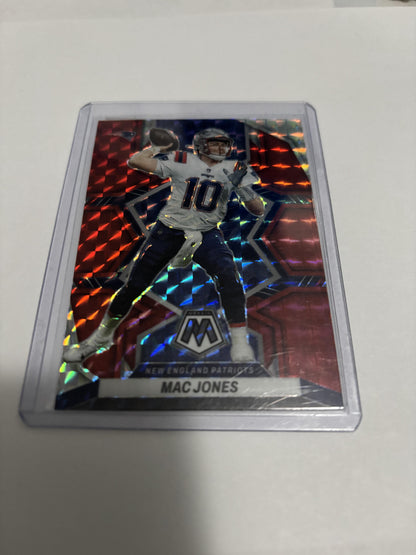 Mac Jones 2022 Panini Mosaic Red White & Blue Prizm