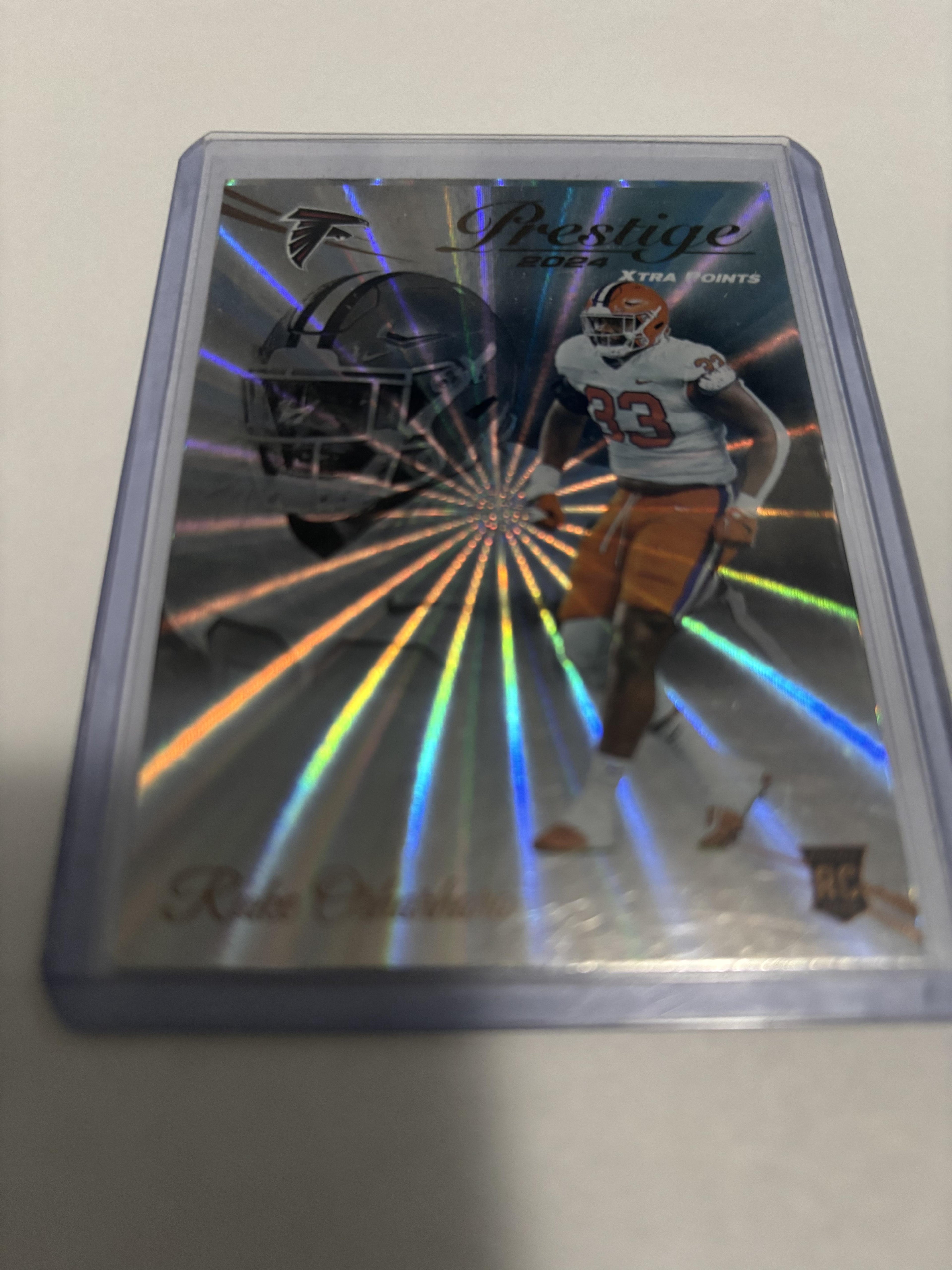 2024 Panini Prestige Ruke Orhorhoro Xtra Points Sunburst Rookie RC #340 Falcons