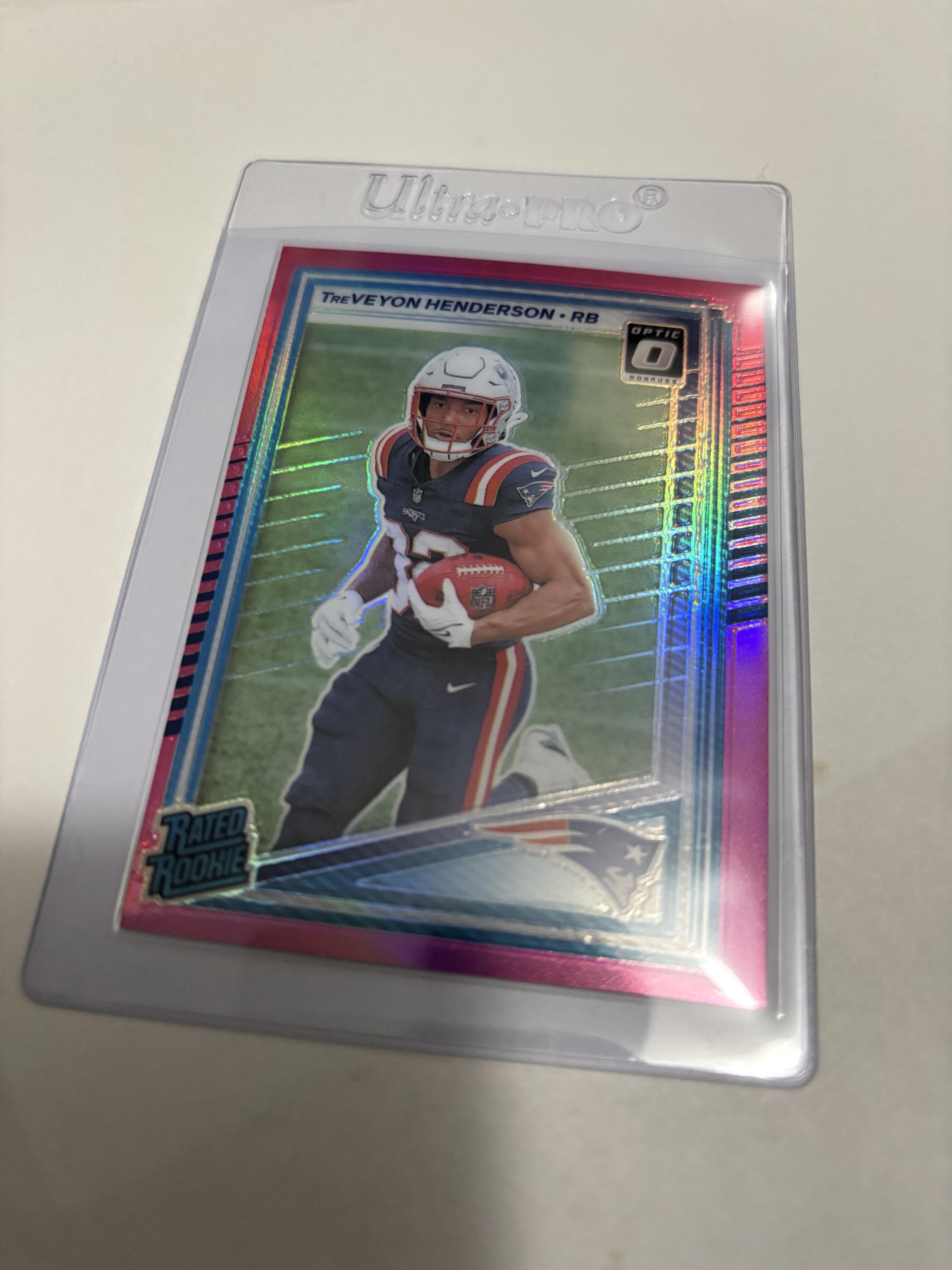 2025 Donruss Optic TreVeyon Henderson Rated Rookie Pink Velocity Prizm #332 RC