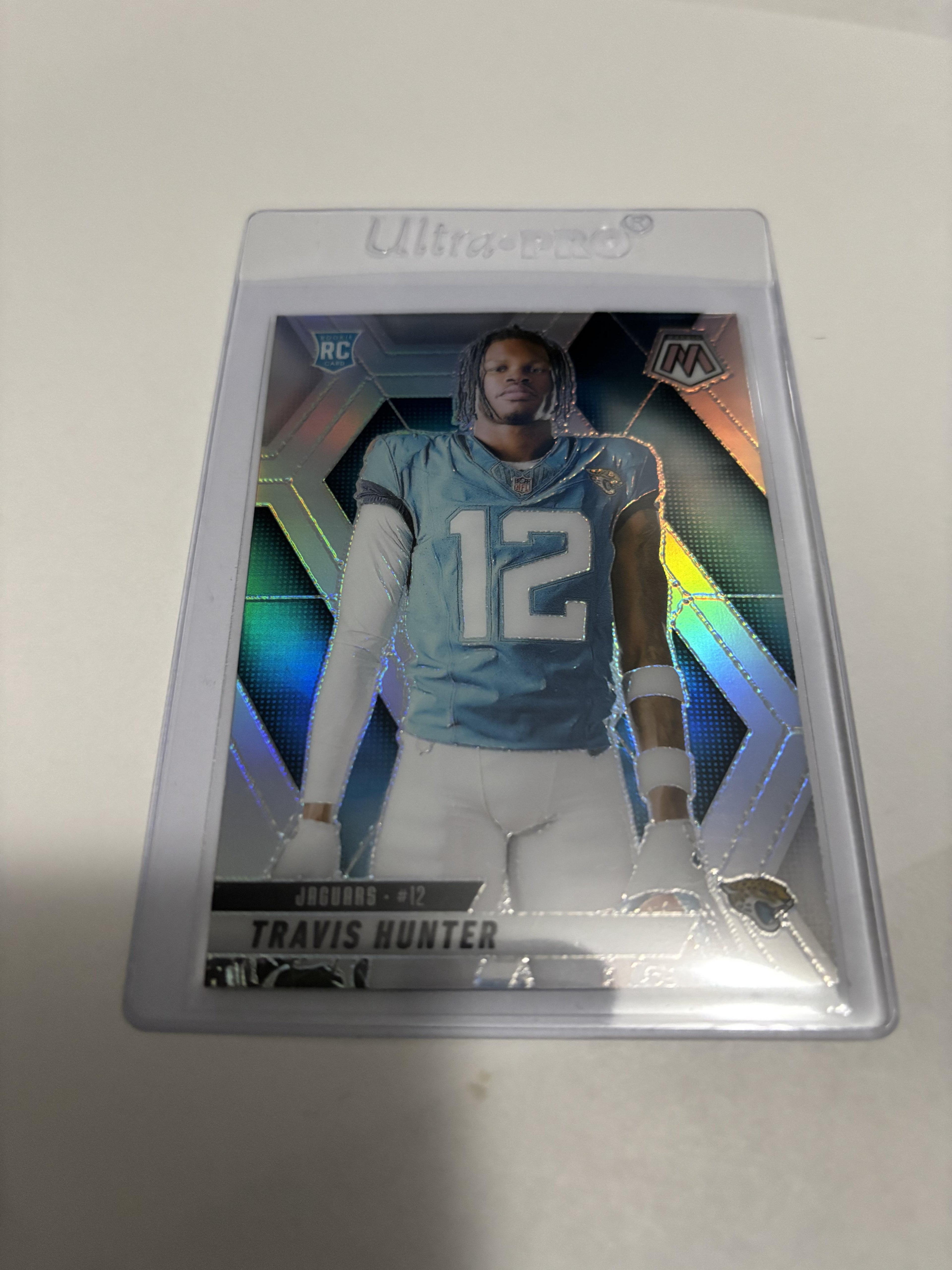 2025 Panini Mosaic Travis Hunter Rookie RC #279 Silver Prizm Refractor Jaguars