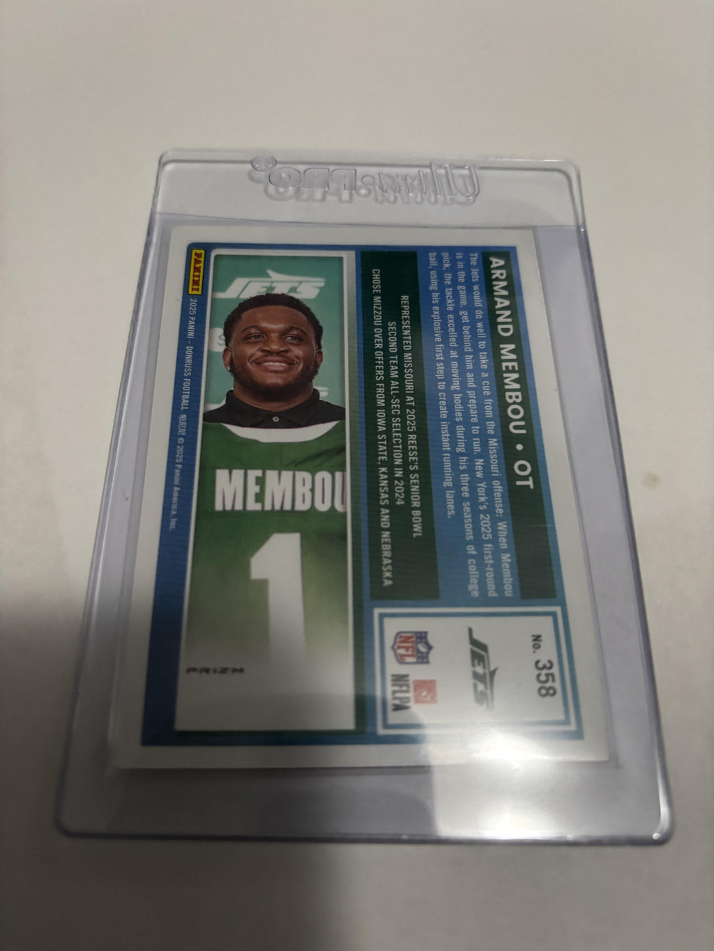 2025 Panini Donruss Optic Armand Membou Red Stars Rated Rookie #358 Jets