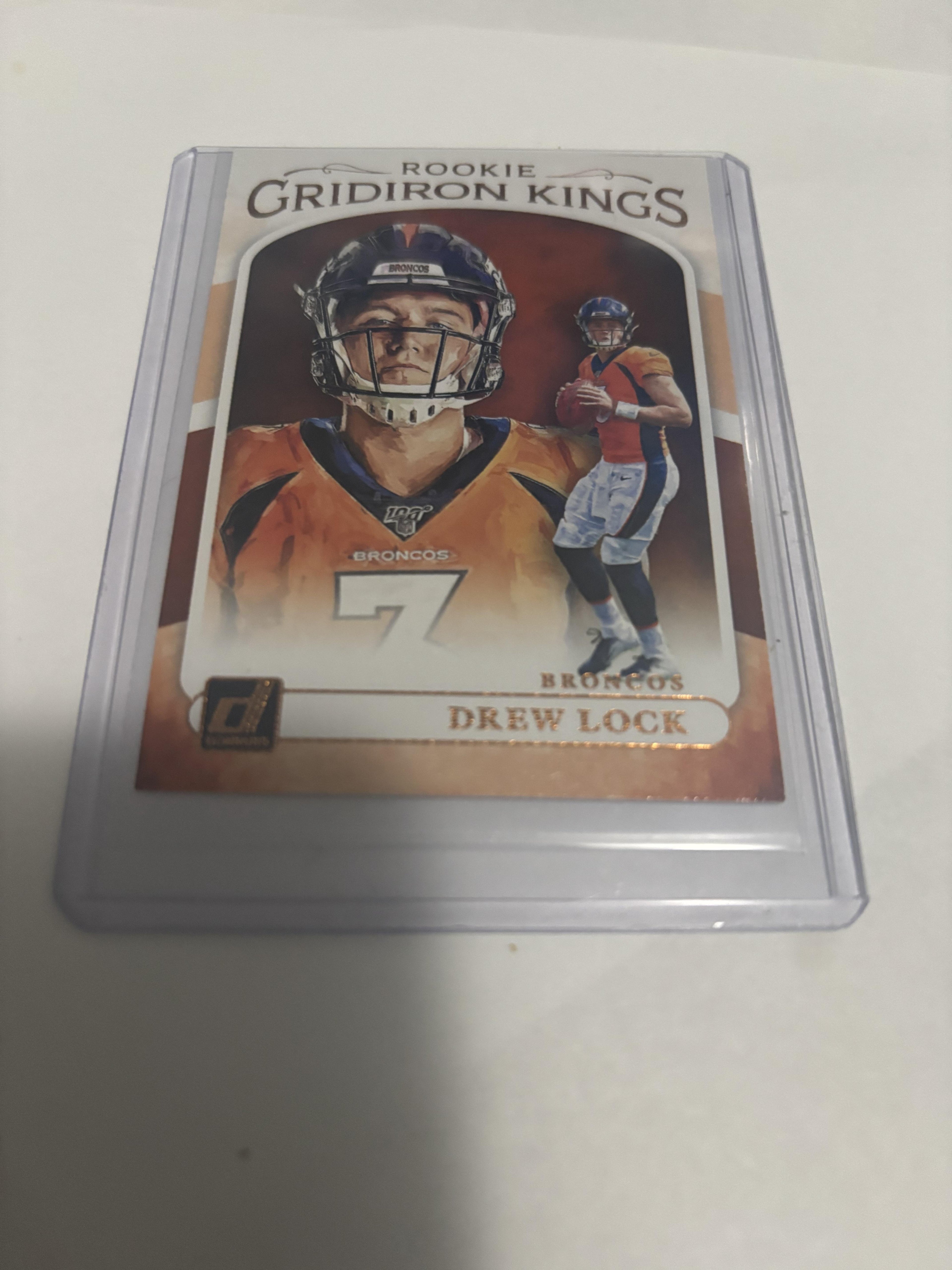 2019 Donruss Drew Lock Rookie Gridiron Kings #RGK-4 Broncos RC Insert