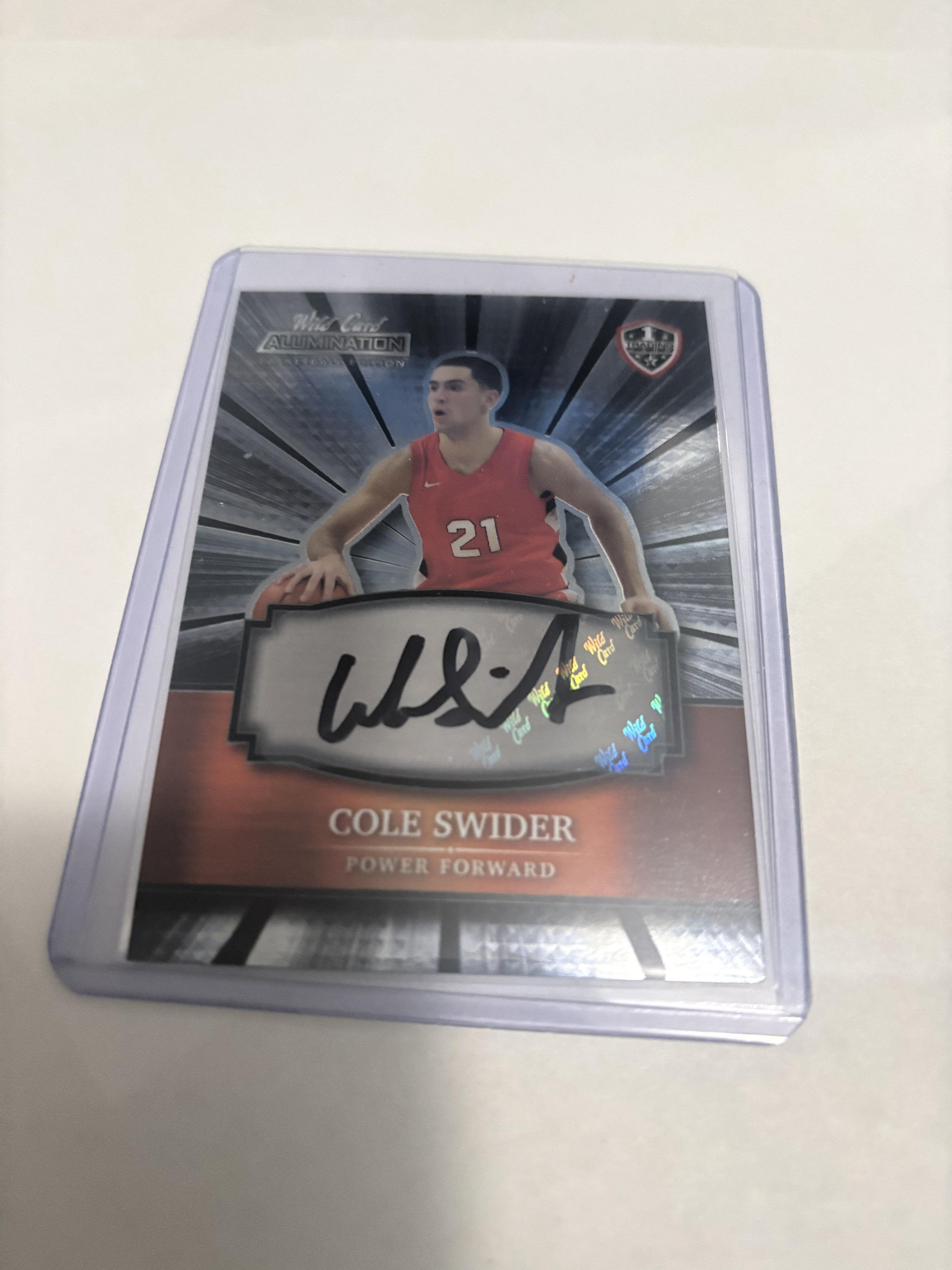 2022 Wild Card Alumination Cole Swider Rookie Autograph #_COSW Silver RC