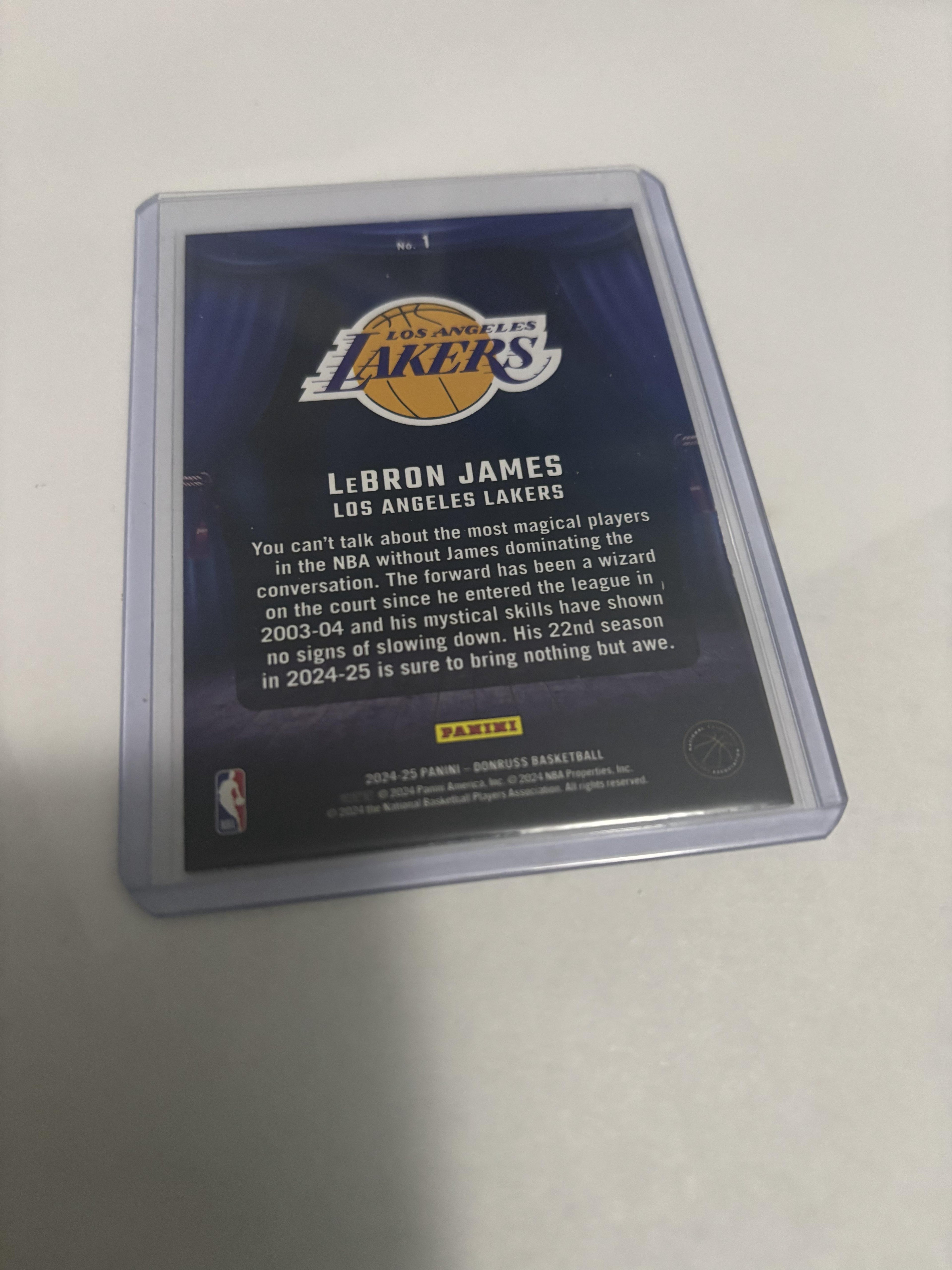 2024-25 Donruss LeBron James Magicians #1 Lakers Insert