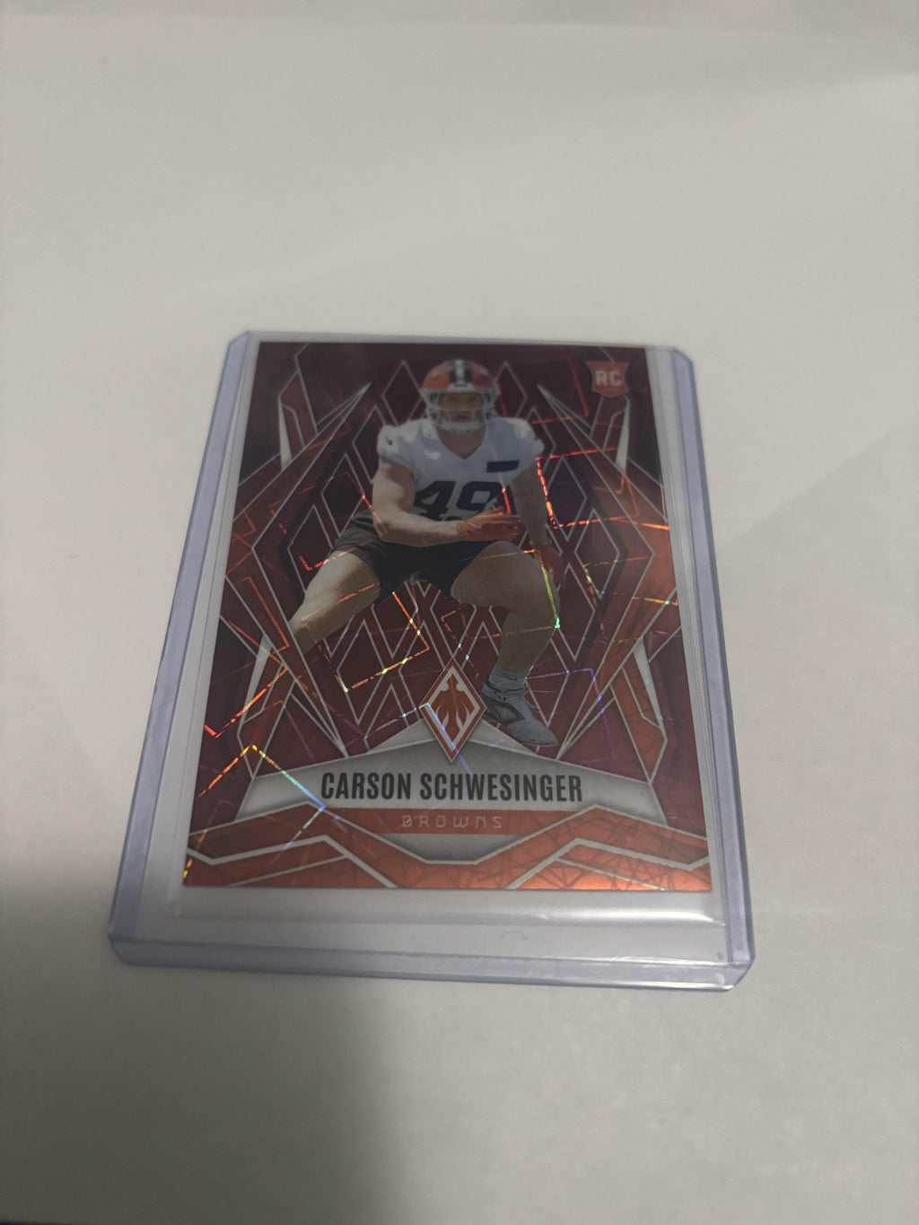 2025 Panini Phoenix Carson Schwesinger Red Shimmer RC #201 Serial /199