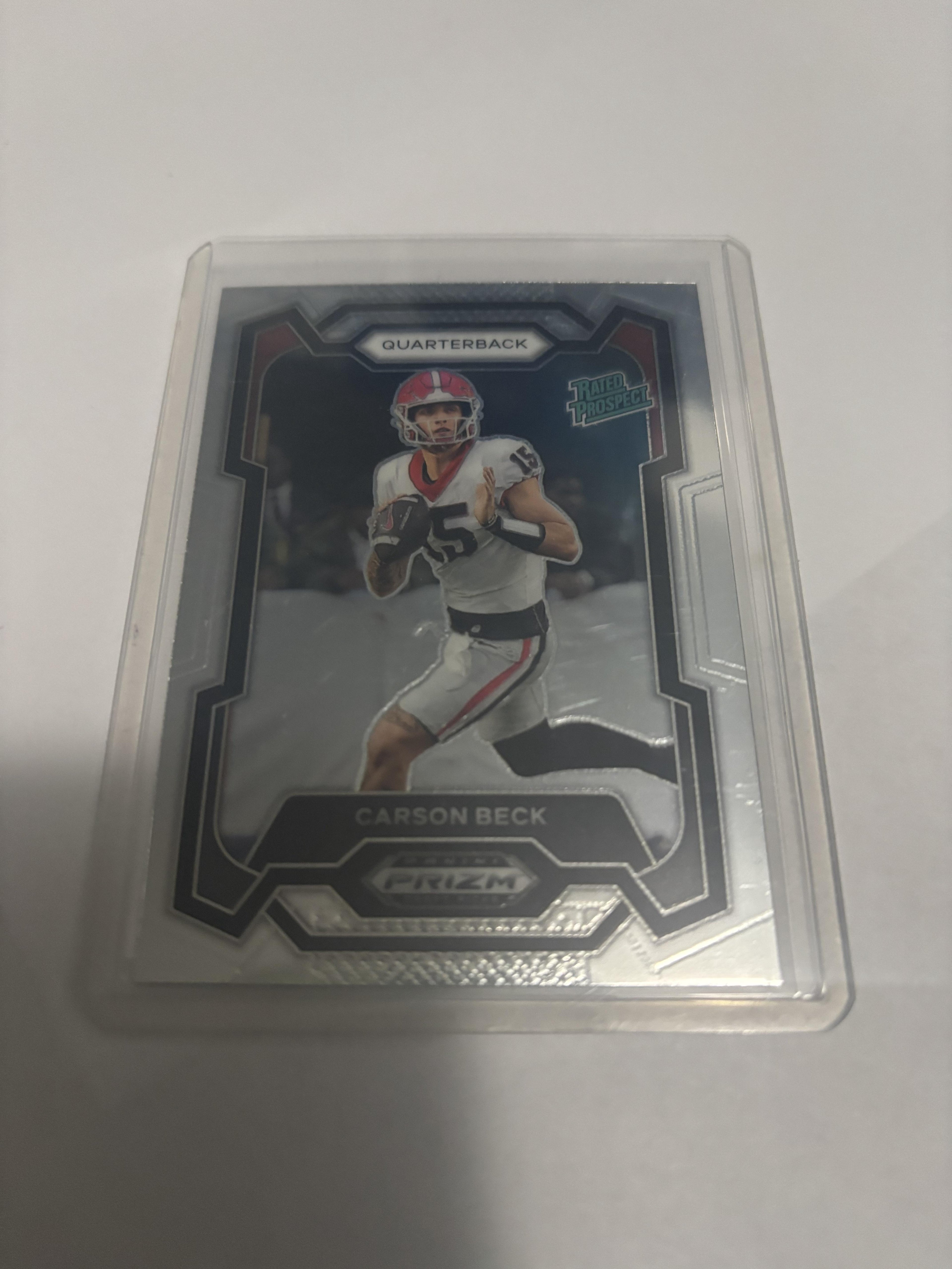 2024 Panini Prizm Draft Picks Carson Beck Silver Prizm RC #130 Georgia