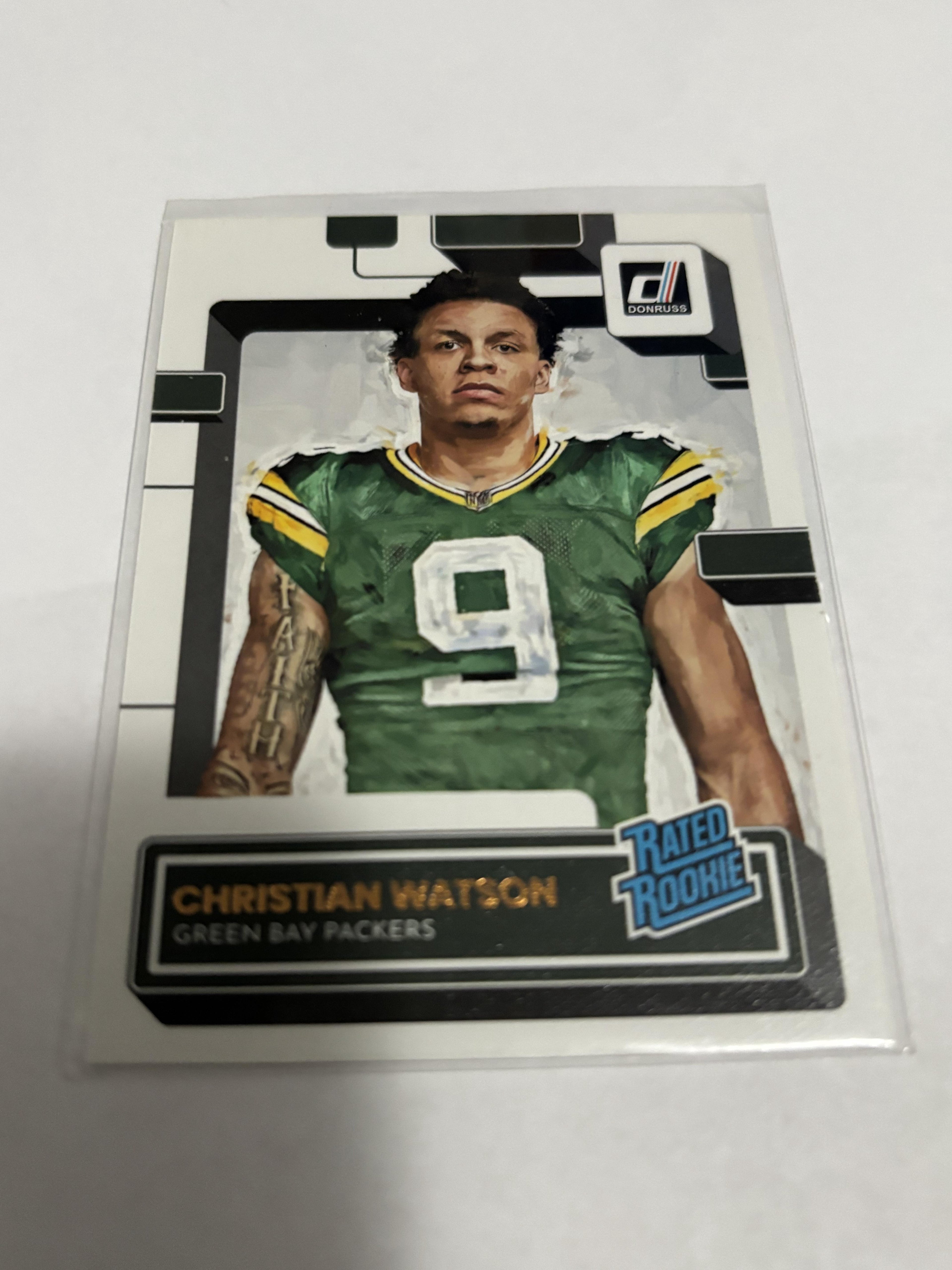 2022 Donruss #319 Christian Watson Rated Rookies Portrait
