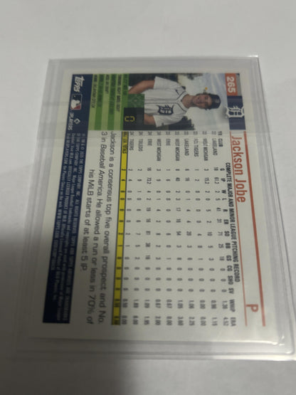 2025 Topps Archives Jackson Jobe #265 Detroit Tigers Rookie Card RC