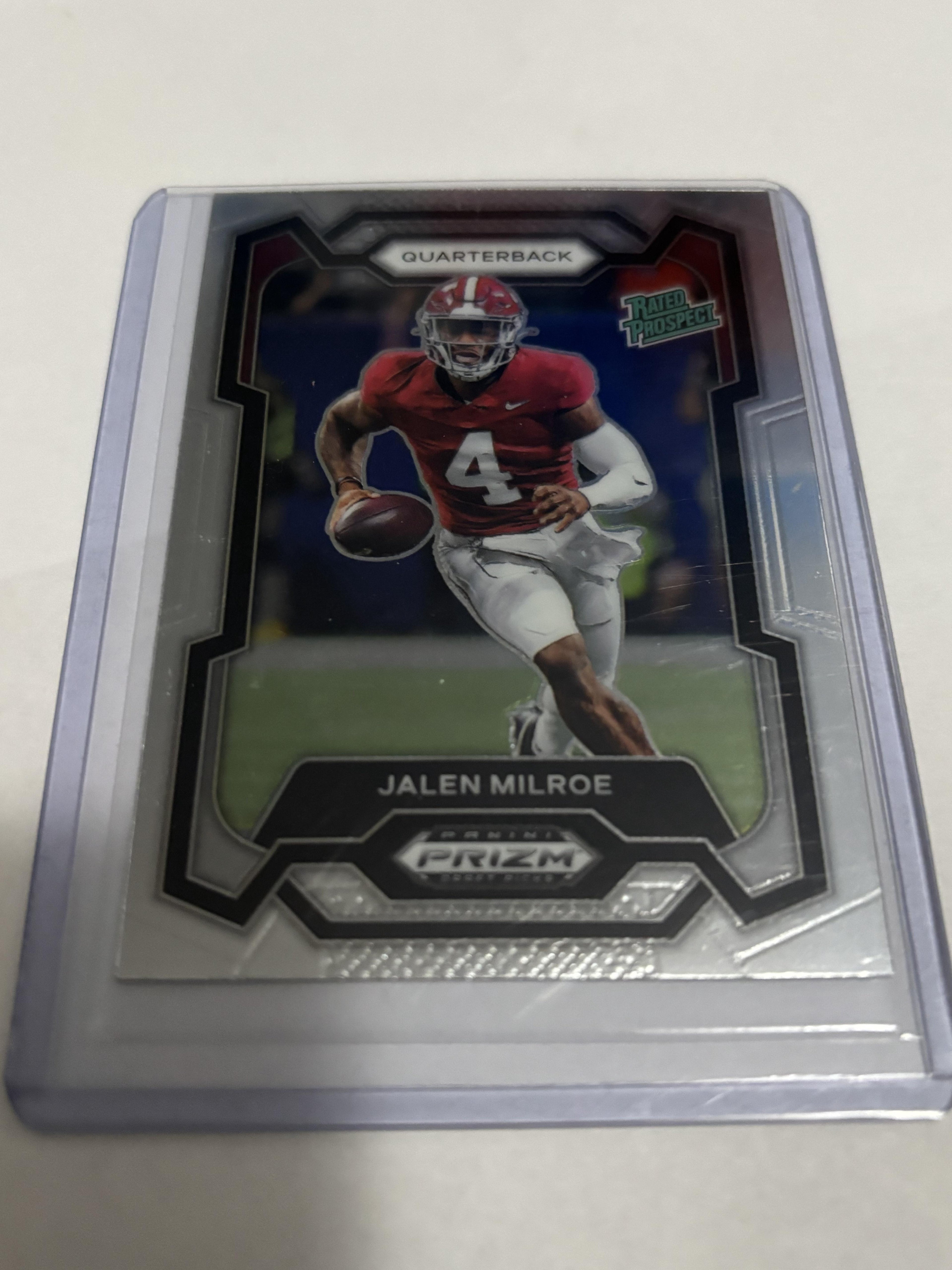 2024 Panini Prizm Draft Picks Jalen Milroe Silver Prizm #122 Alabama RC