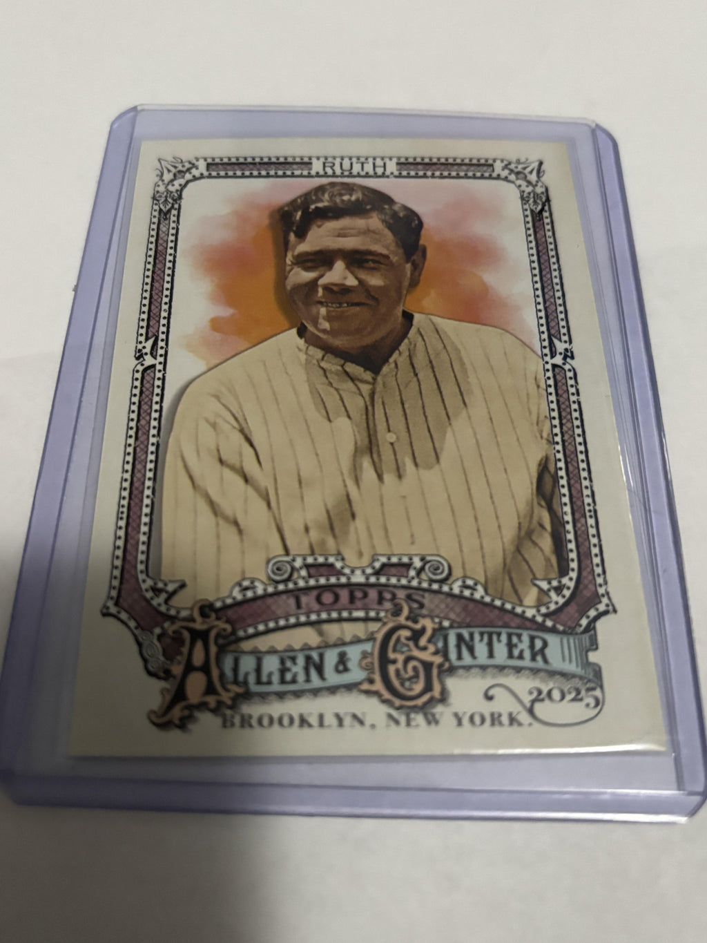 2025 Topps Allen & Ginter Babe Ruth #28 NY Yankees Legend