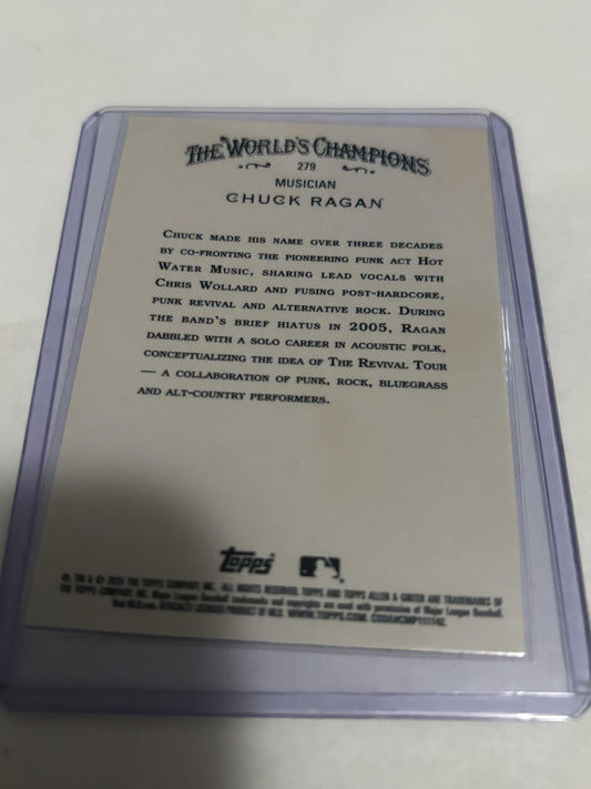 2025 Topps Allen & Ginter #279 Chuck Ragan Chrome Refractor