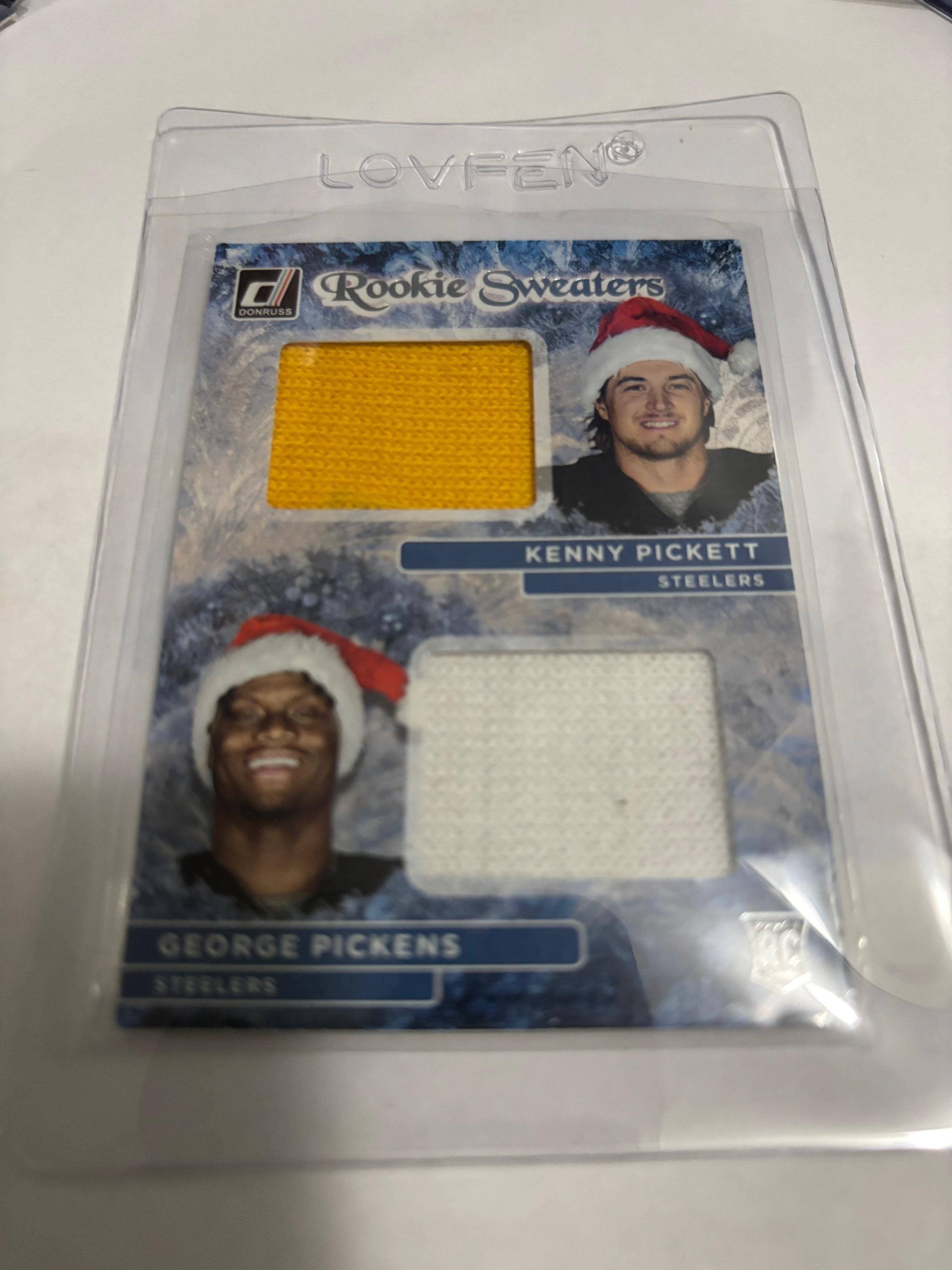2022 Donruss Rookie Holiday Dual Jersey Kenny Pickett George Pickens #RHD-5