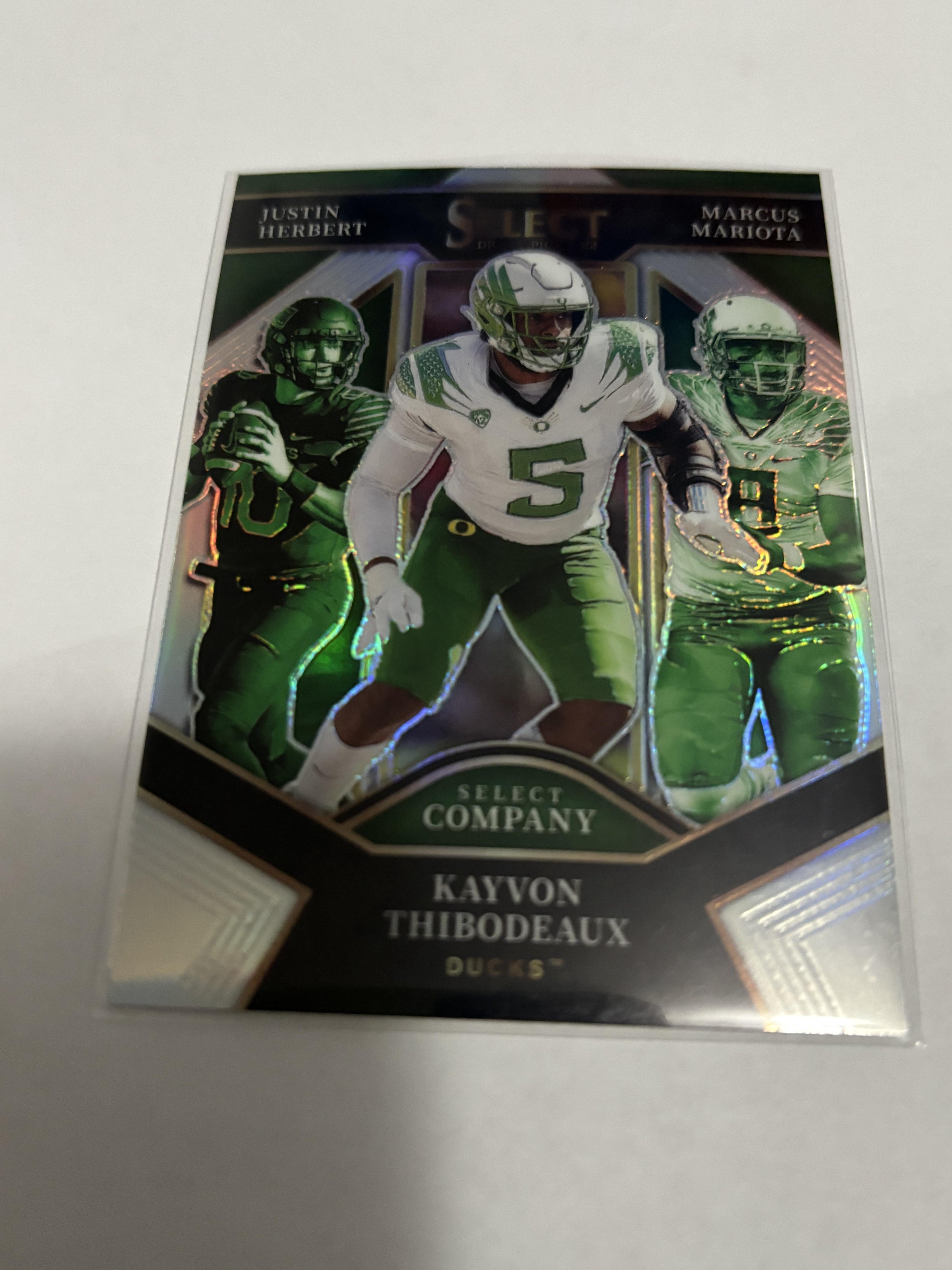 2022 Panini Select Draft Picks Select Company Herbert/Mariota/Thibodeaux #SC-OD