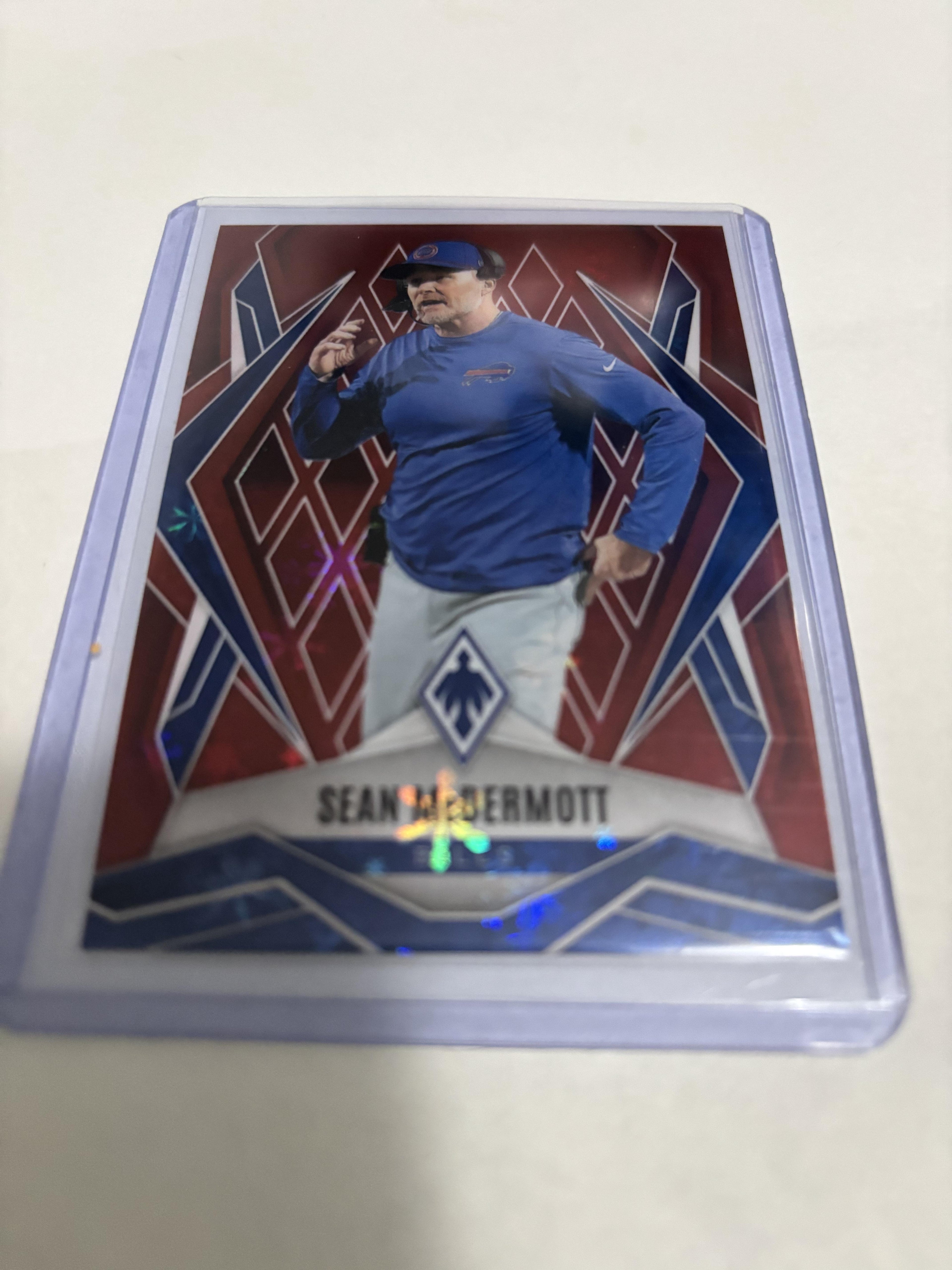 2025 Panini Phoenix Sean McDermott Snowflake Prizm #42 Buffalo Bills /399