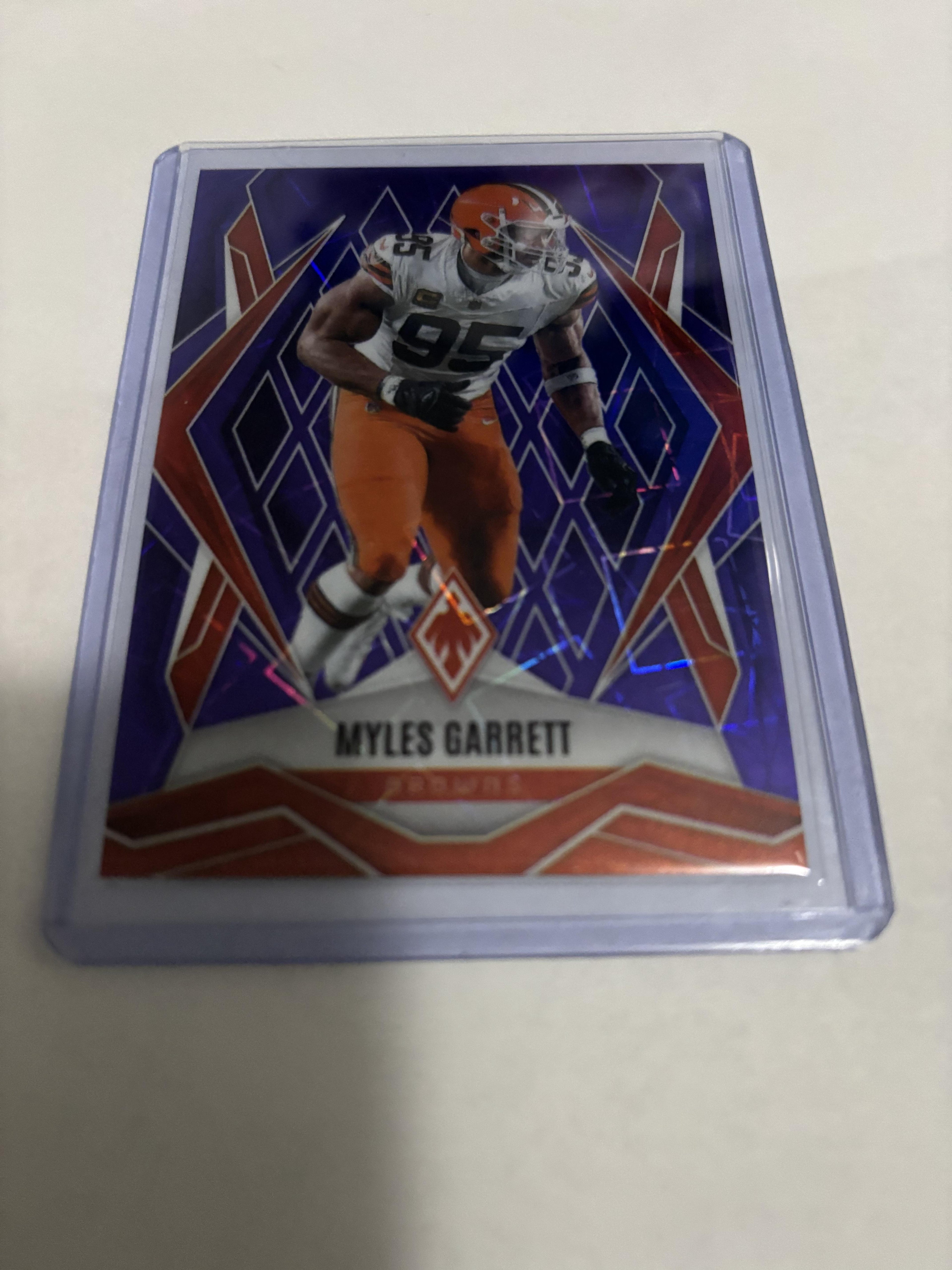 2025 Panini Phoenix Myles Garrett Snowflake Prizm #73 Cleveland Browns #/99