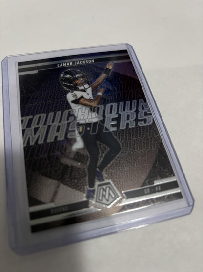 2025 Panini Mosaic Lamar Jackson Touchdown Masters #5 Baltimore Ravens
