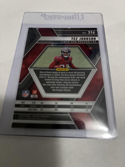 2025 Panini Mosaic Tez Johnson #316 RC Tampa Bay Buccaneers Rookie