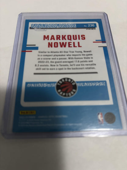 2023-24 Donruss Optic Markquis Nowell Rated Rookie Blue Velocity #236 RC