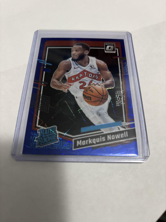 2023-24 Donruss Optic Markquis Nowell Rated Rookie Blue Velocity #236 RC