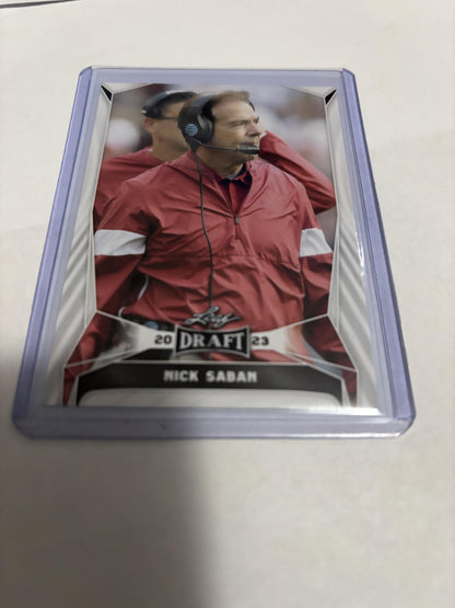 2023 Leaf Draft Nick Saban #26 Alabama Crimson Tide Coaching Legend