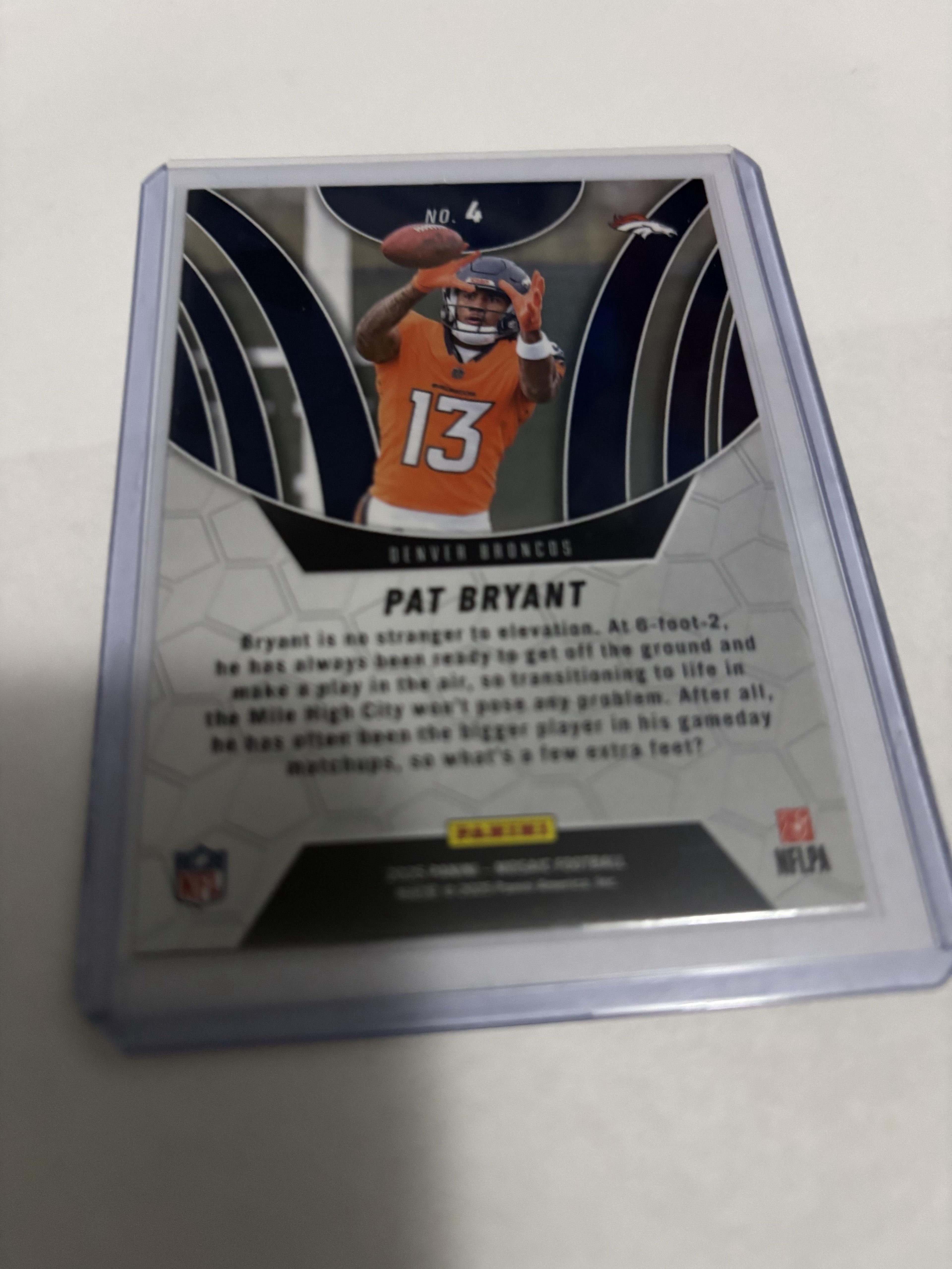 Pat Bryant 2025 Panini Mosaic Elevate #4 Rookie RC Denver Broncos