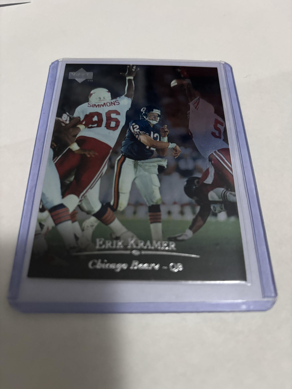 Erik Kramer 1994 Upper Deck #35 Chicago Bears Football Card QB