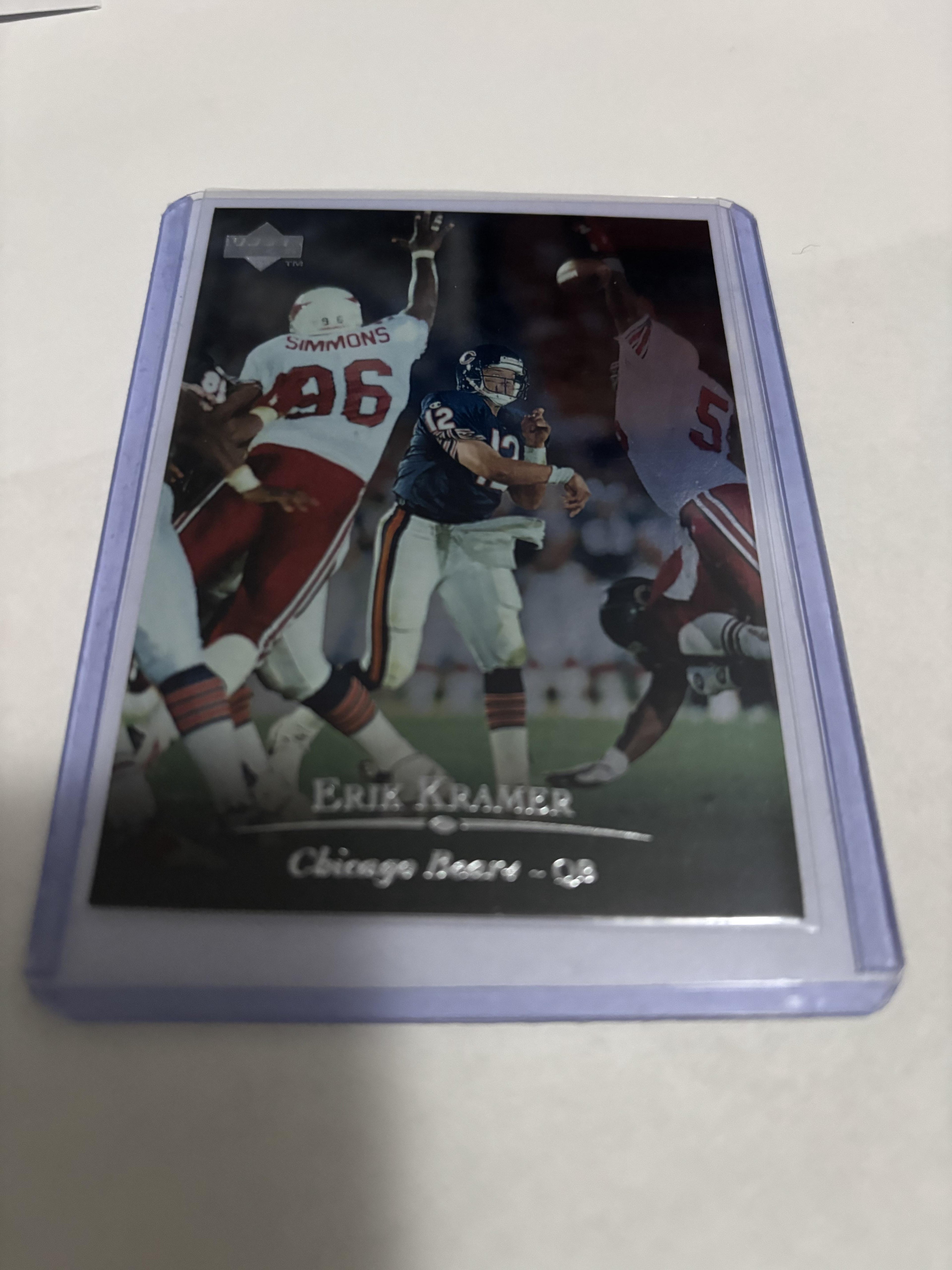 Erik Kramer 1994 Upper Deck #35 Chicago Bears Football Card QB