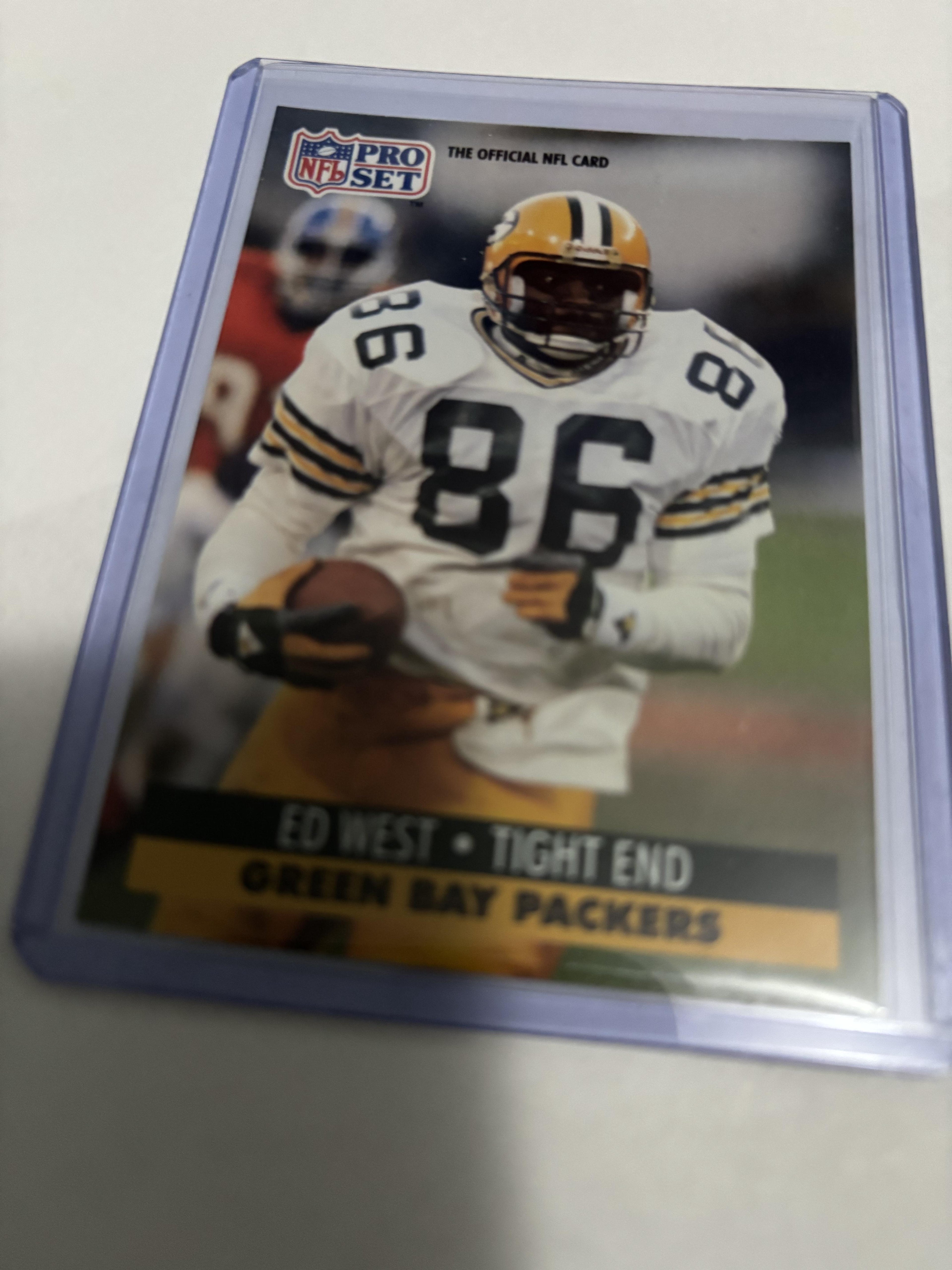 1991 Pro Set Ed West #513 Green Bay Packers Tight End Card
