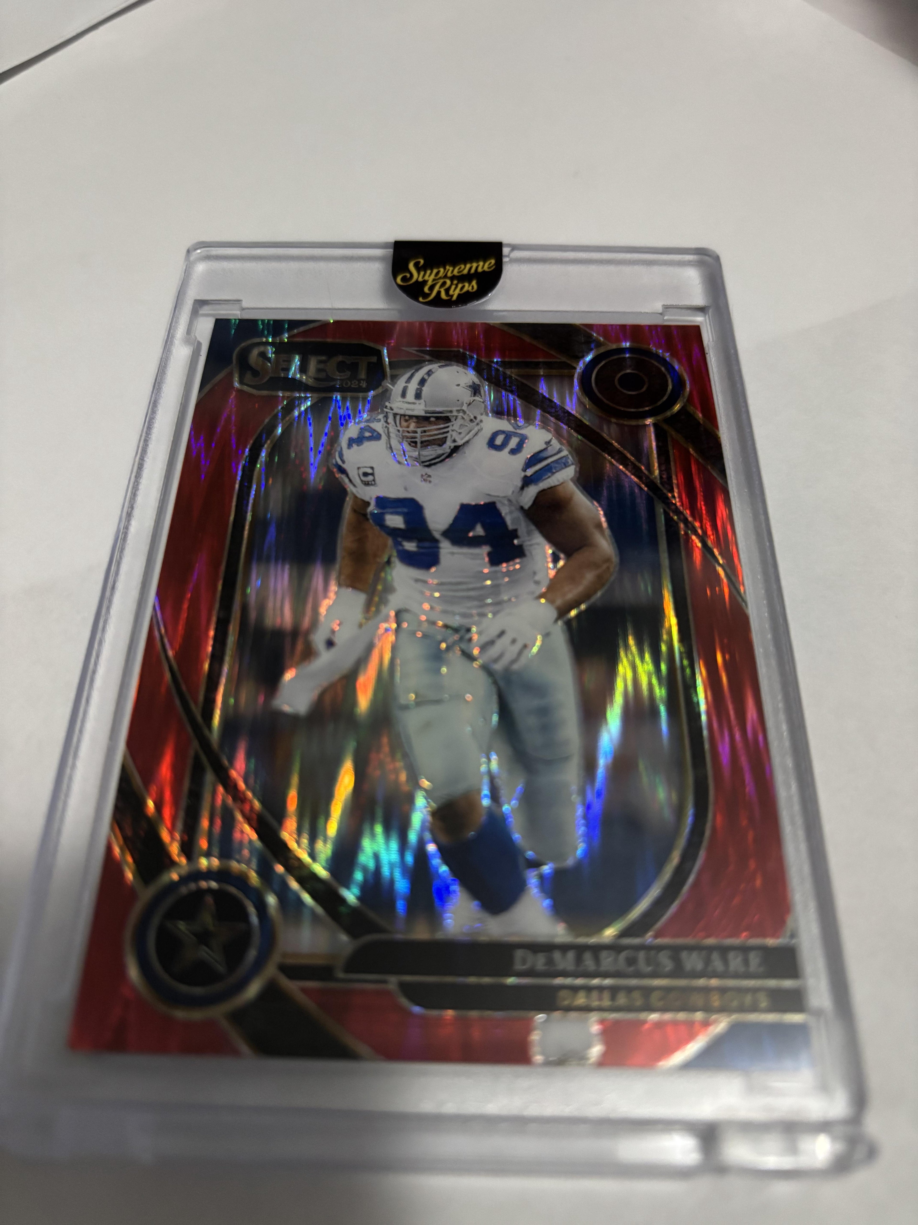 DeMarcus Ware 2024 Panini Select Red Disco Prizm #247 Serial Numbered 005/249