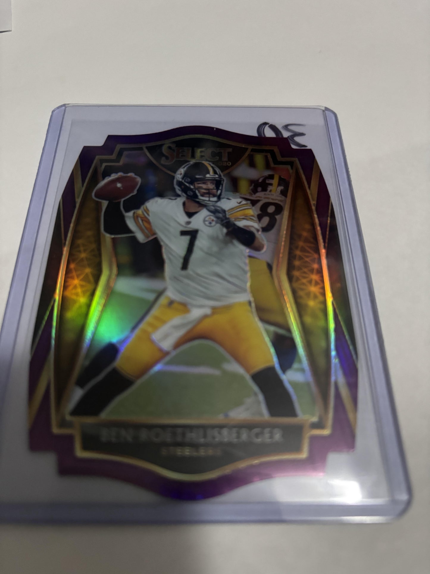 2020 Panini Select #107 Ben Roethlisberger Blue Prizm Die Cut