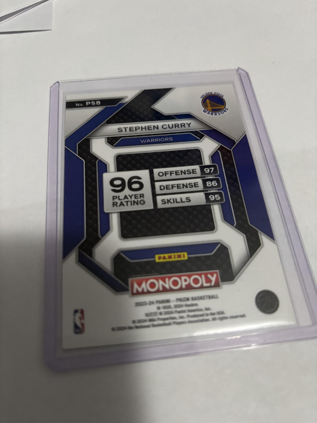 Stephen Curry 2023-24 Panini Prizm Monopoly #PS8 All-Star Warriors Insert