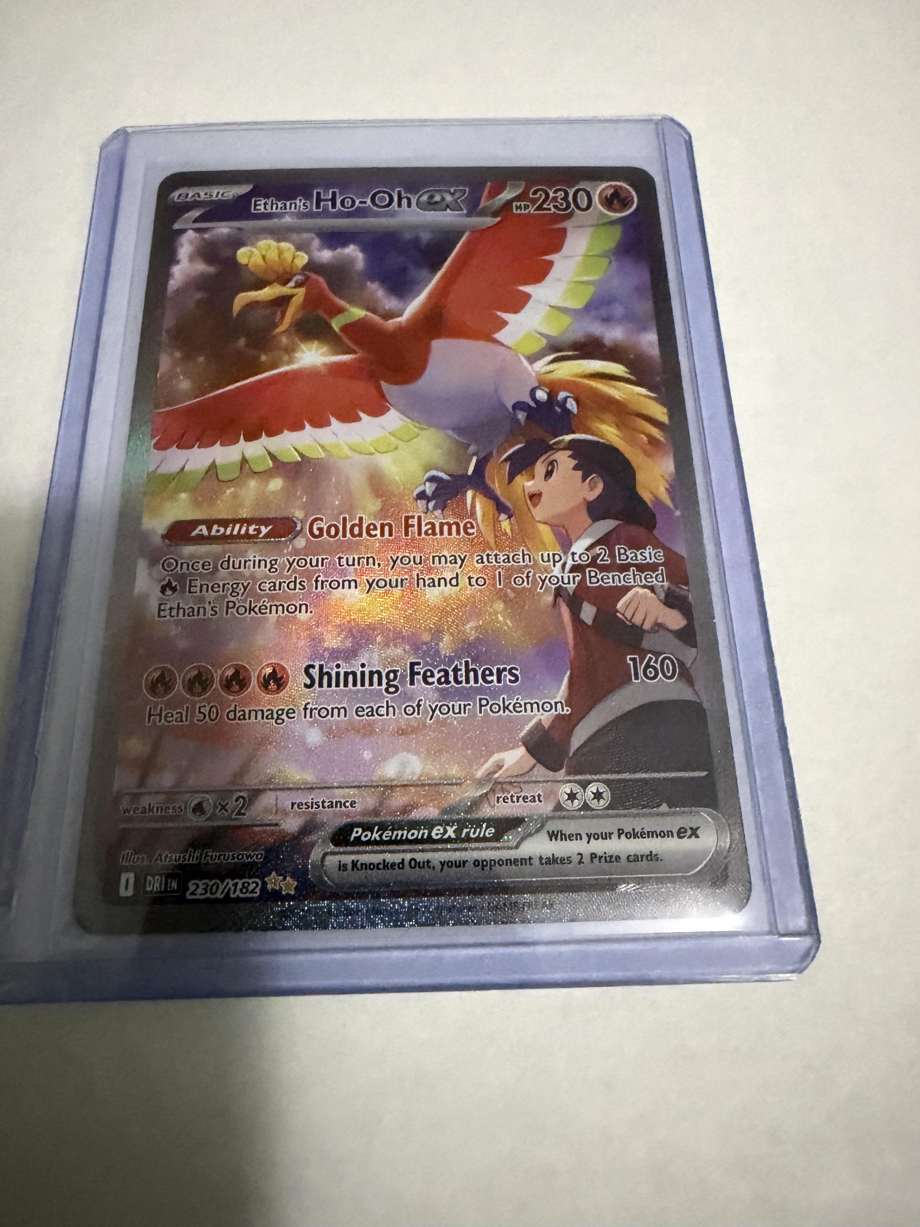 Pokemon Ethan's Ho-Oh ex 230/182 Destined Rivals Special Illustration Rare